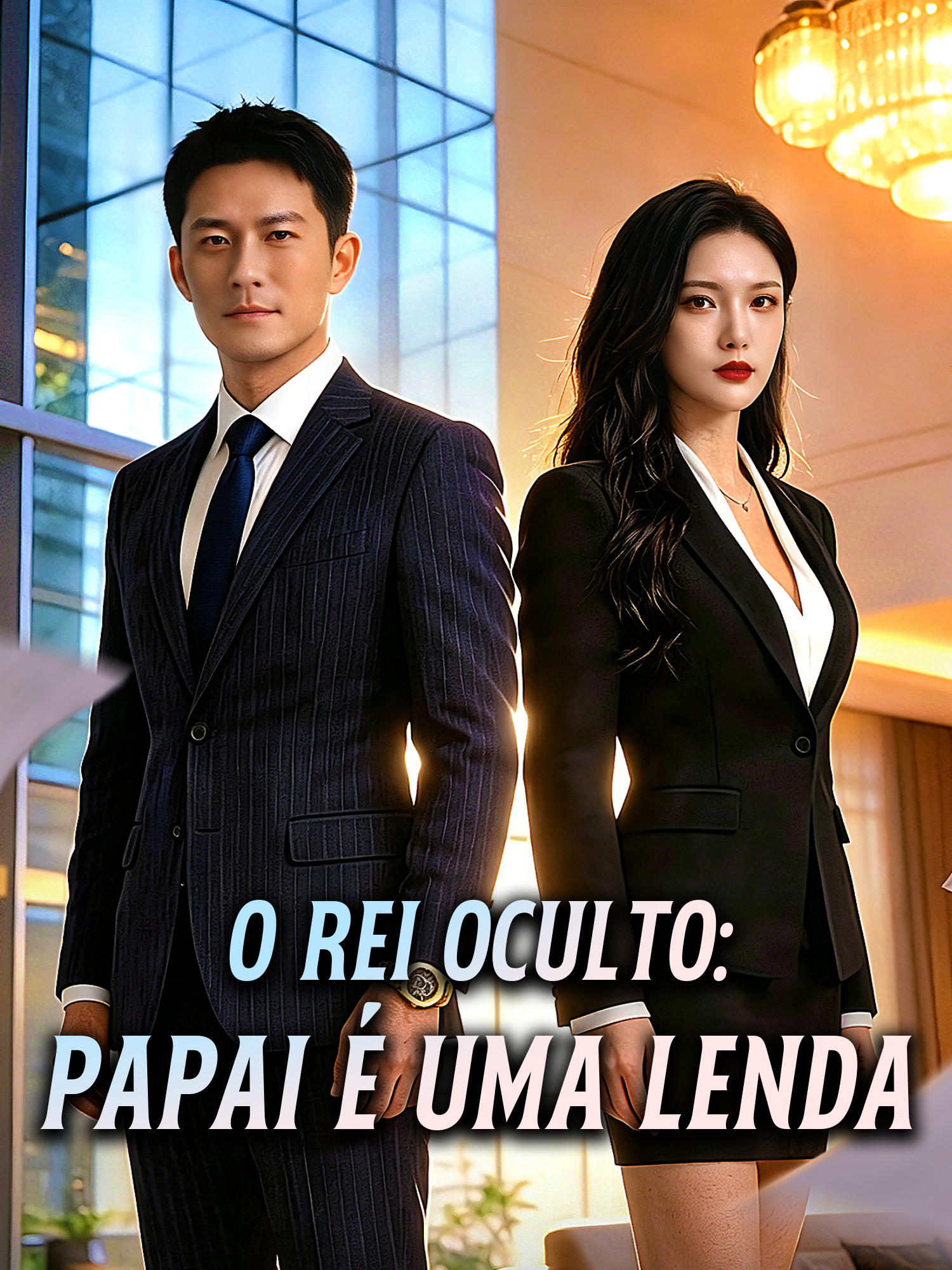 Capa e Pôster da Mini Novela O Rei Oculto: Papai É Uma Lenda