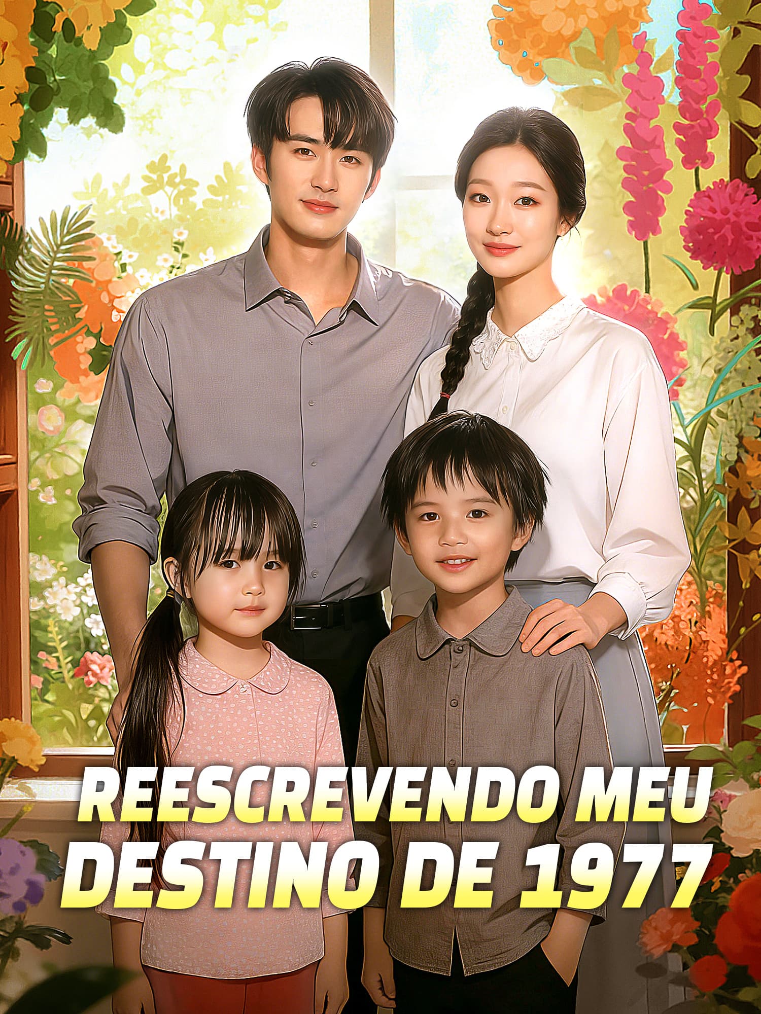 Capa e Pôster da Mini Novela Reescrevendo Meu Destino de 1977