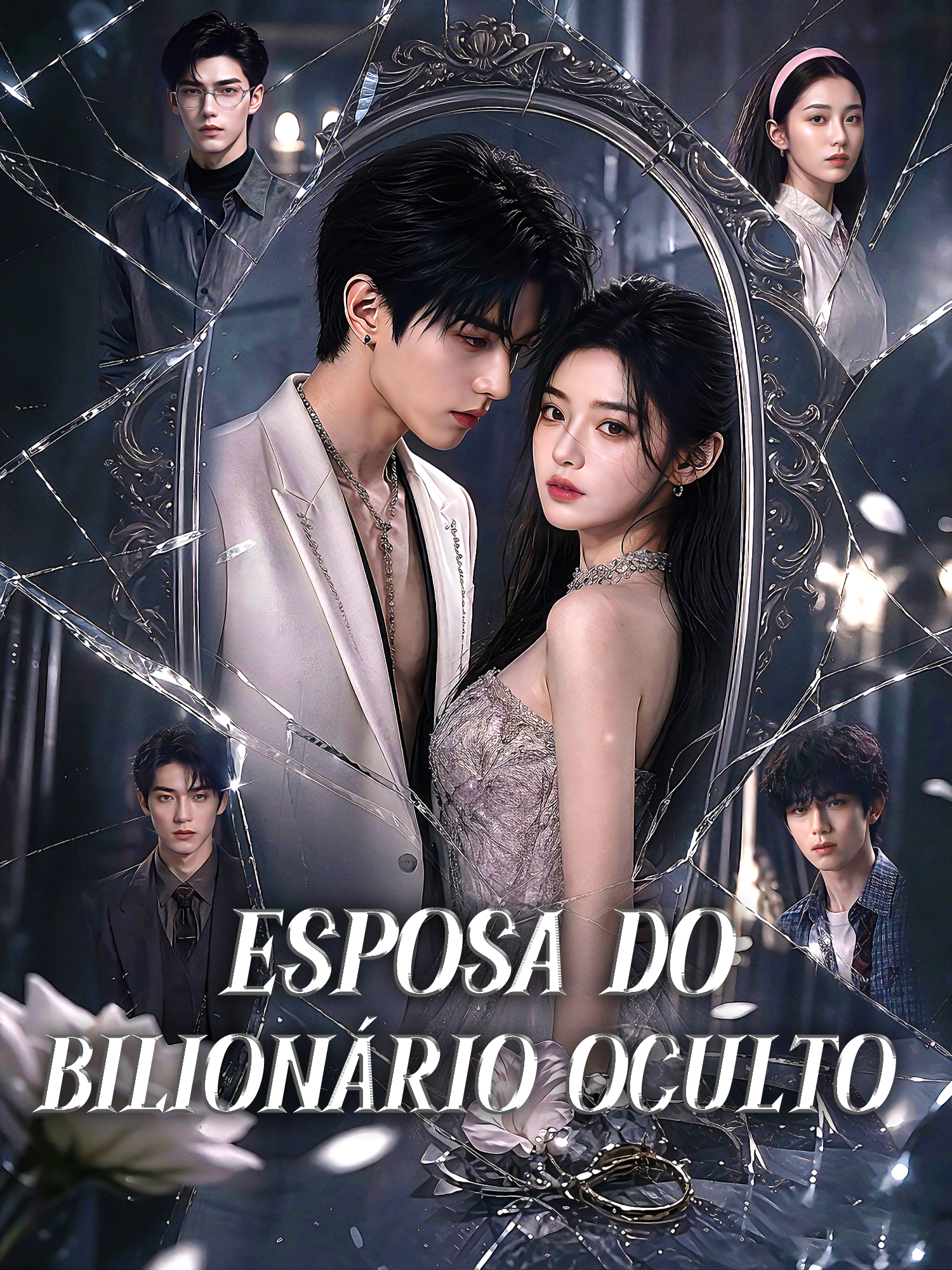 Capa e Pôster da Mini Novela Esposa do Bilionário Oculto