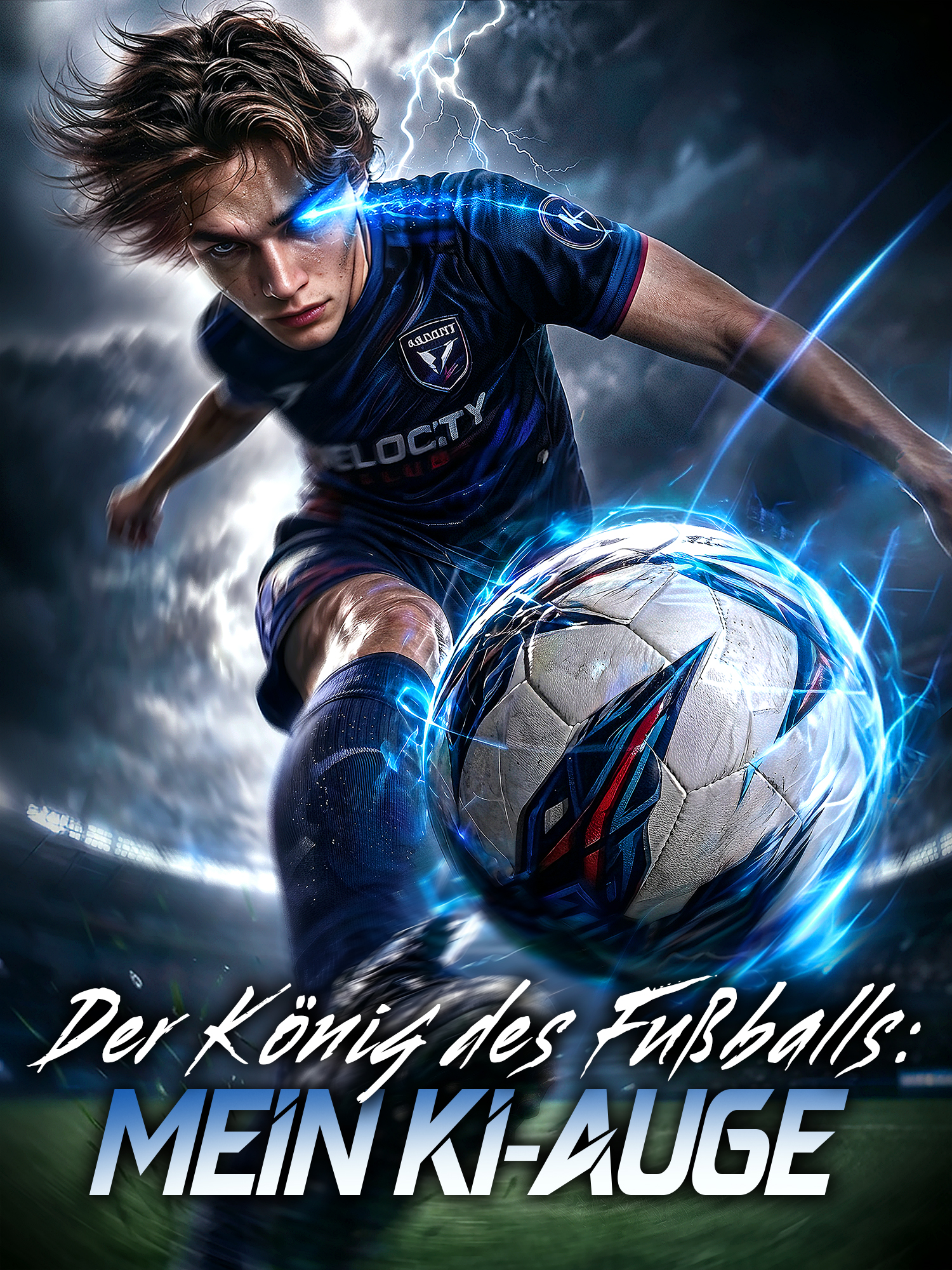 Der König des Fußballs: Mein KI-Auge Kurz-Drama Cover (Vertikal)