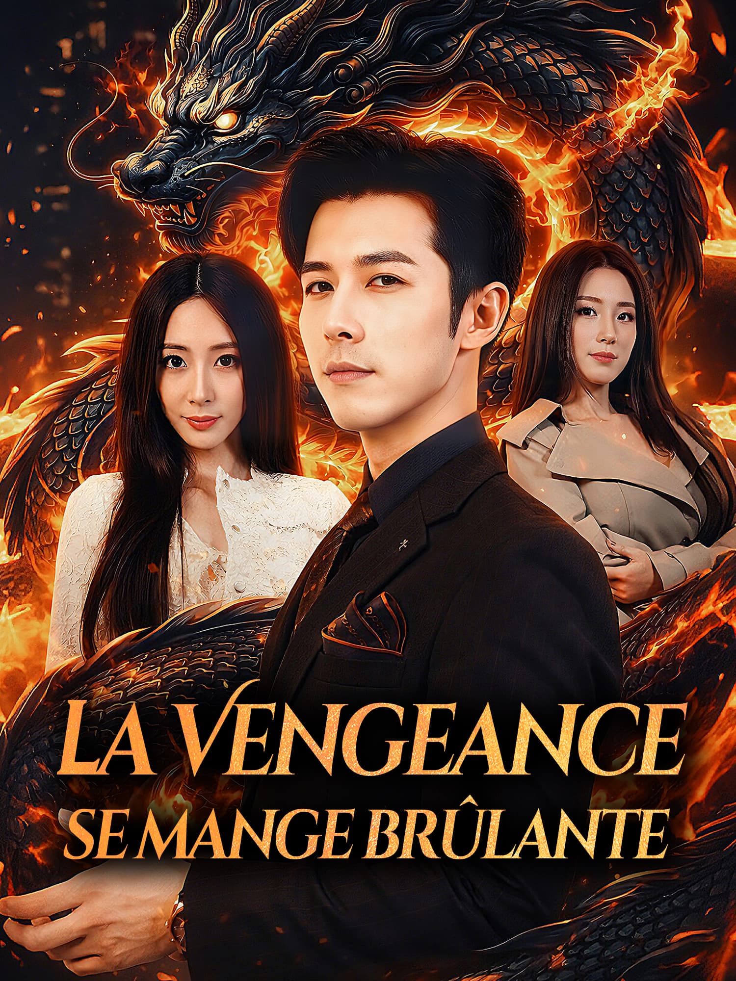 Affiche et Couverture de la Mini-série La Vengeance se mange brûlante