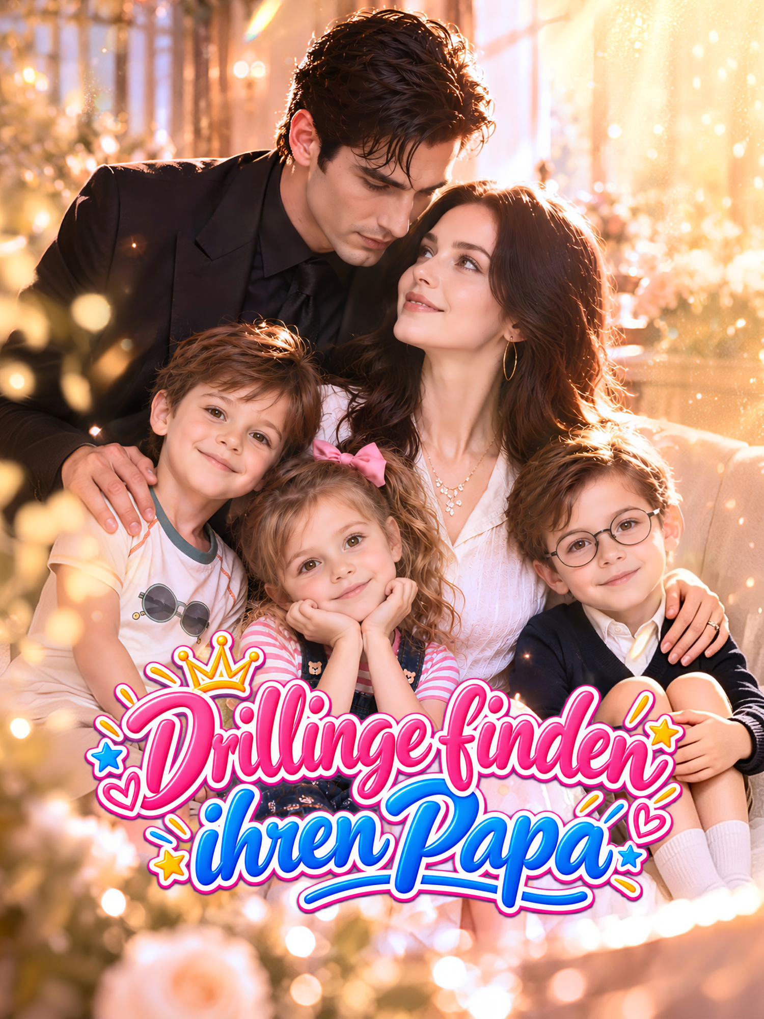 Drillinge finden ihren Papa
