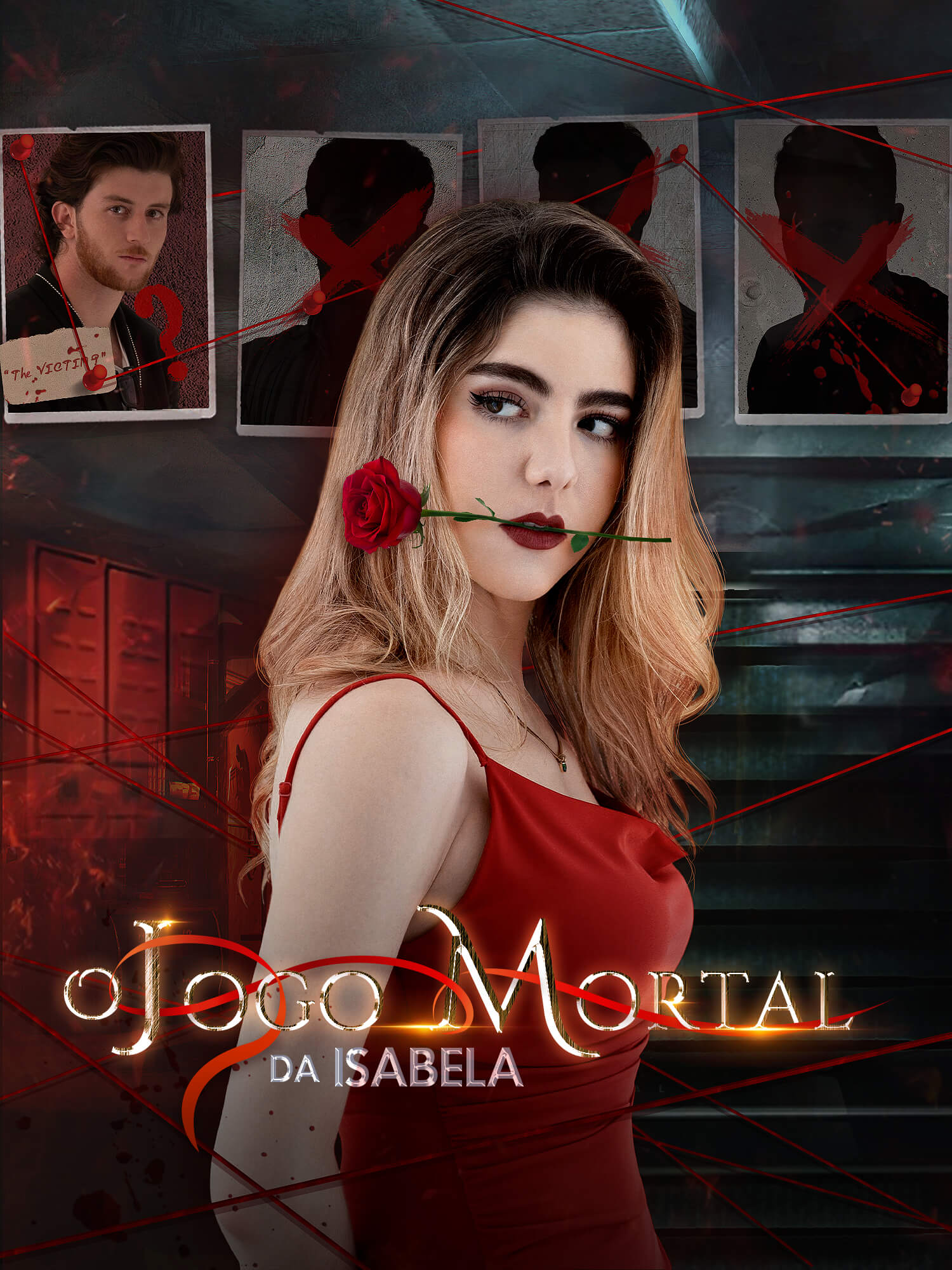 Capa e Pôster da Mini Novela O Jogo Mortal de Isabela