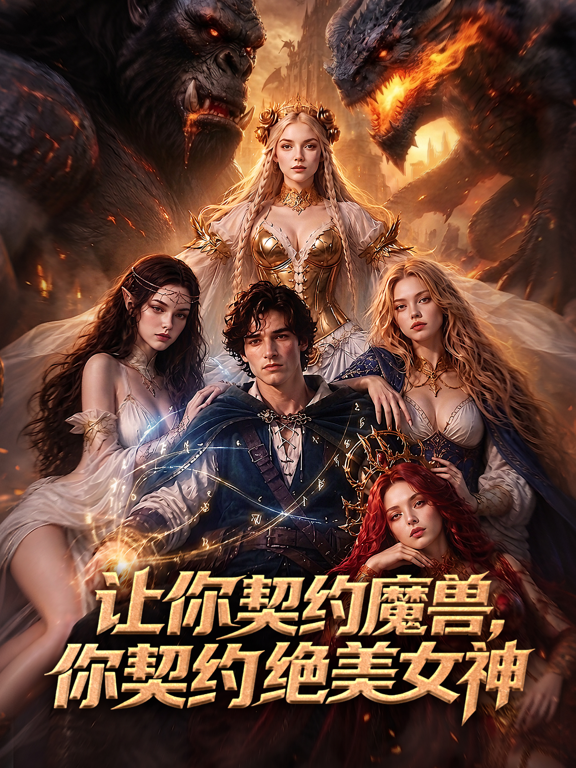 让你契约魔兽，你契约绝美女神