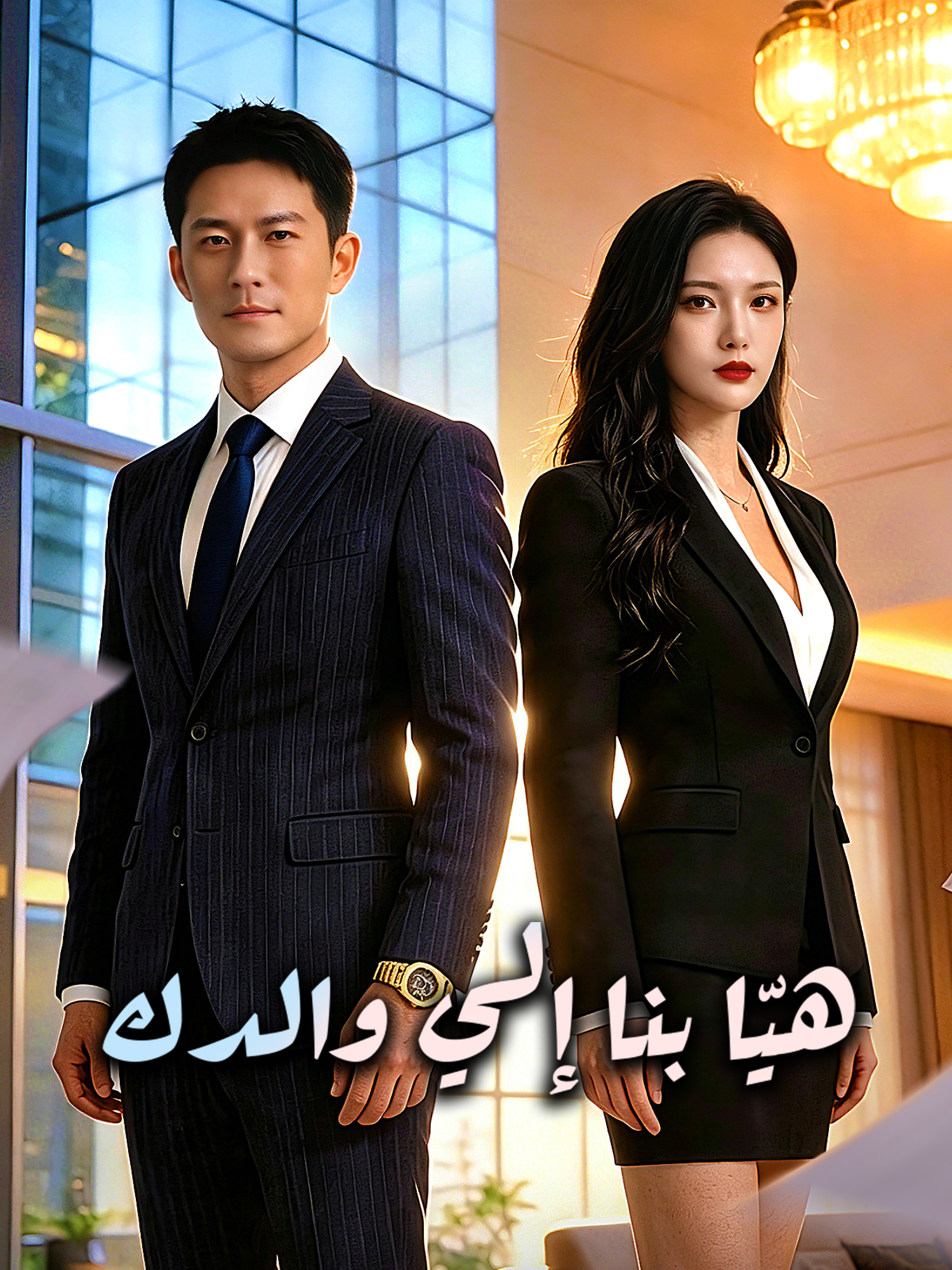 غلاف وملصق مسلسل هيّا بنا إلي والدك القصير