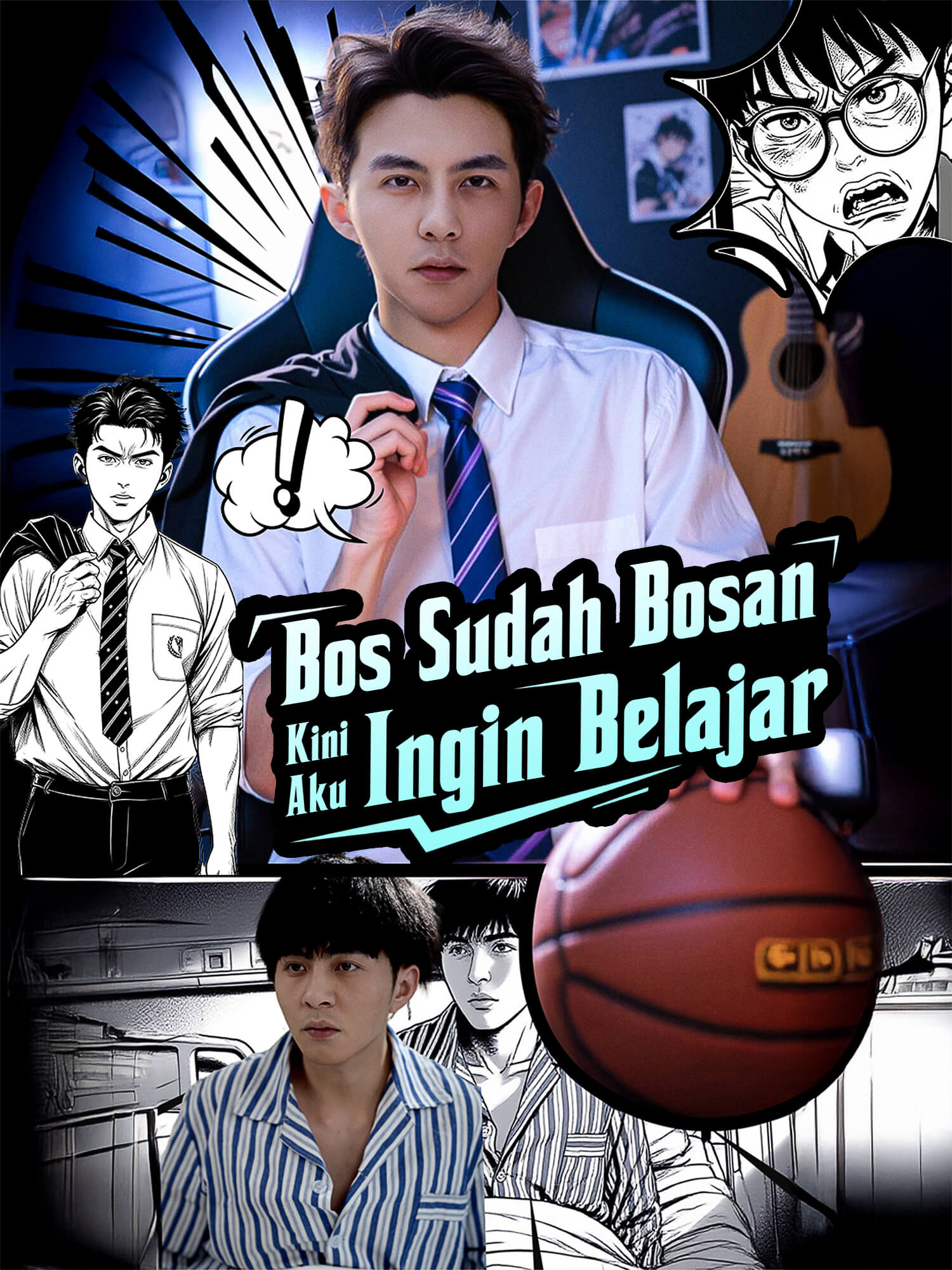 Sampul Drama Pendek Bos Sudah Bosan, Kini Aku Ingin Belajar (Vertikal)