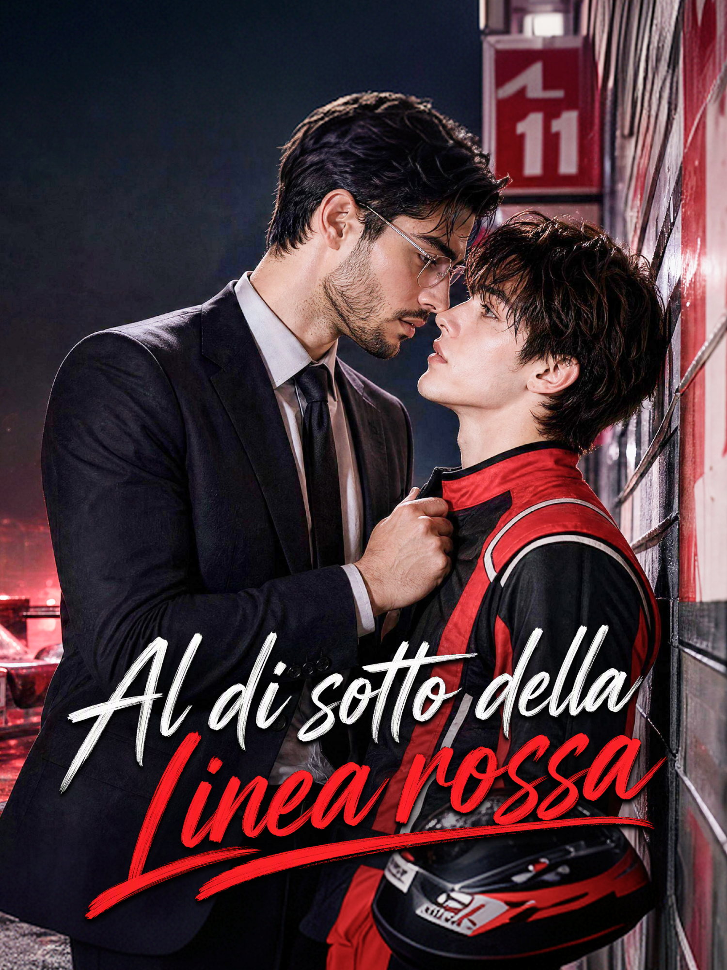 Poster Al di sotto della linea rossa