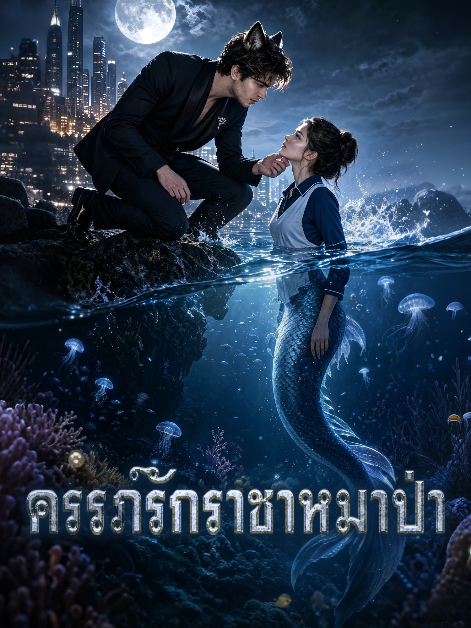 หน้าปกและภาพซีรีส์สั้น ครรภ์รักราชาหมาป่า