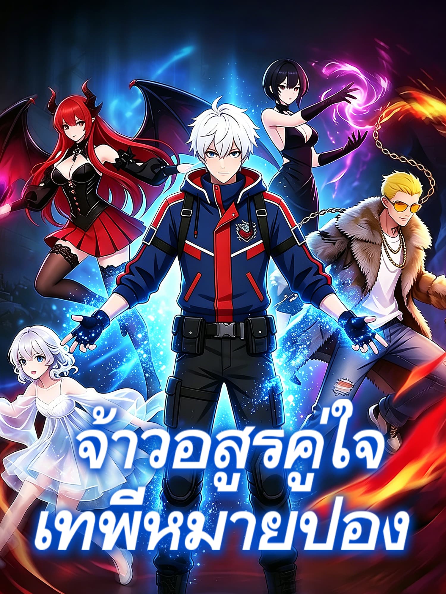 หน้าปกและภาพซีรีส์สั้น จ้าวอสูรคู่ใจ เทพีหมายปอง