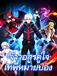 หน้าปกและภาพซีรีส์สั้น จ้าวอสูรคู่ใจ เทพีหมายปอง