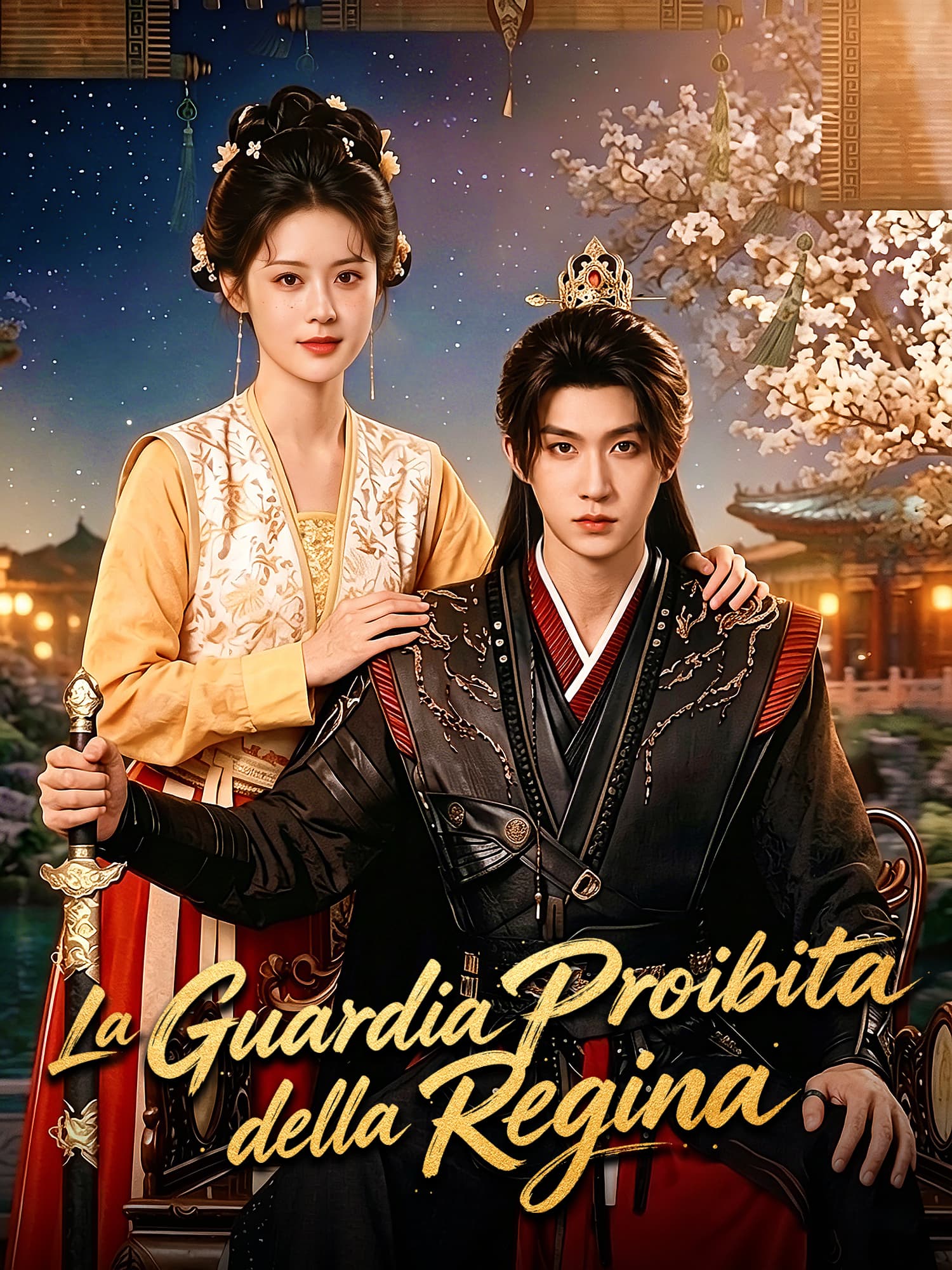 Copertina e Poster della Mini Serie La Guardia Proibita della Regina