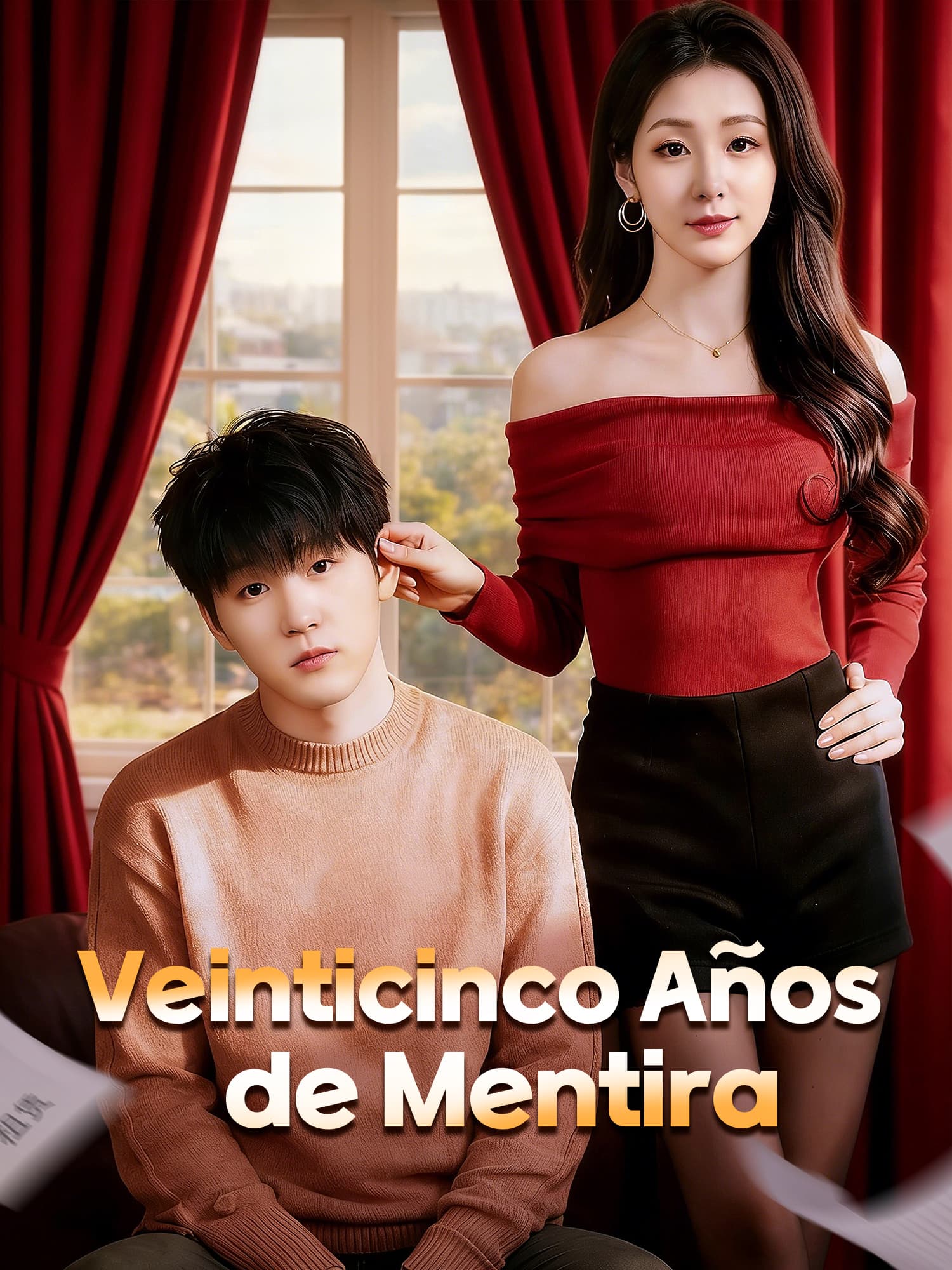 Portada y Póster de la Mini Serie Veinticinco Años de Mentira