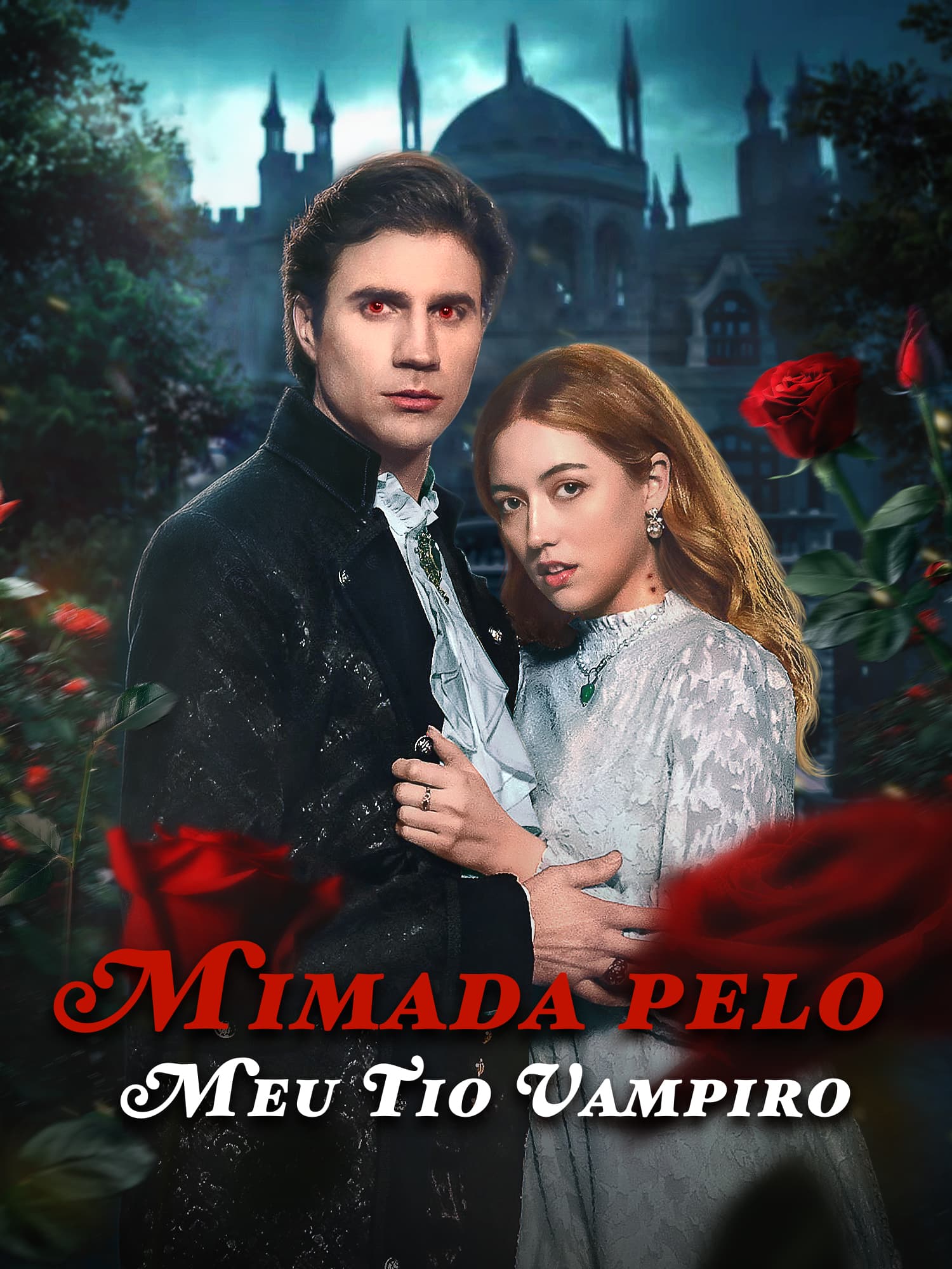 Capa e Pôster da Mini Novela Mimada pelo Meu Tio Vampiro