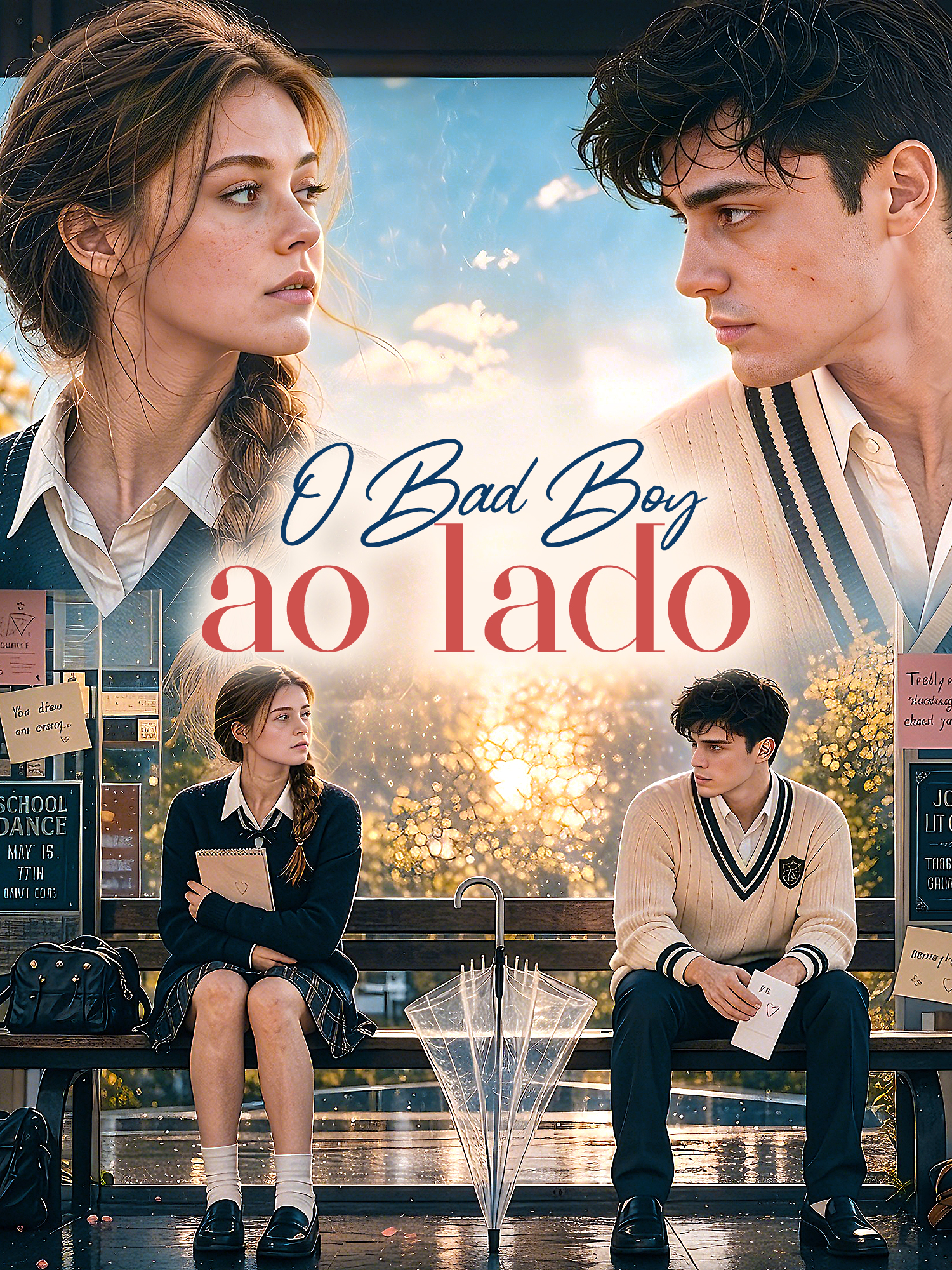 Capa e Pôster da Mini Novela O Bad Boy ao lado