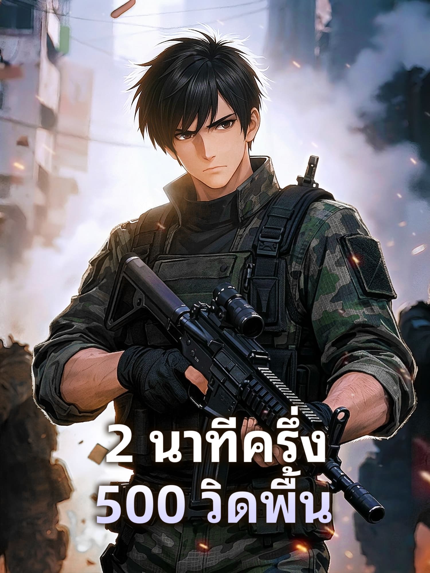 2 นาทีครึ่ง 500 วิดพื้น