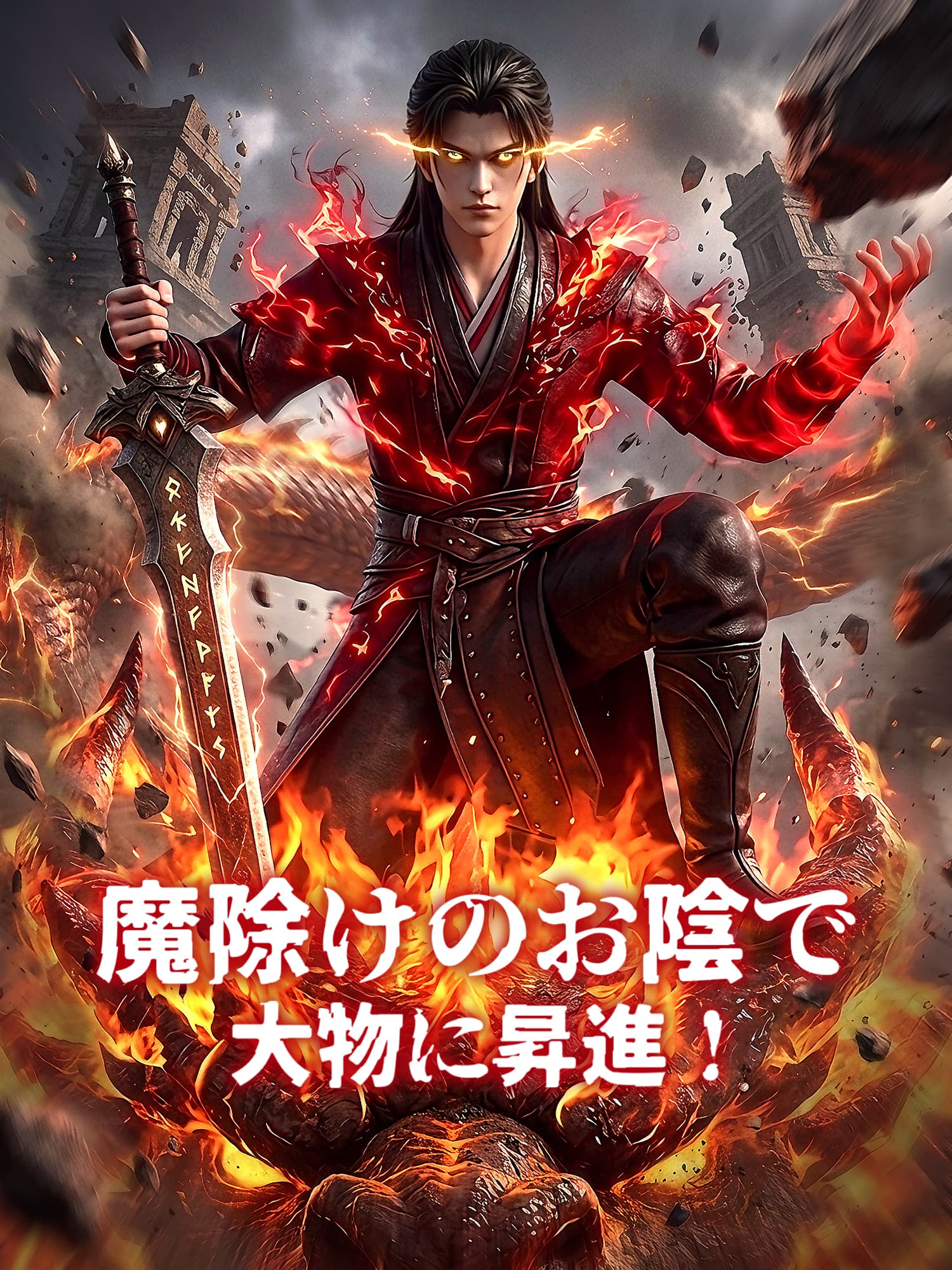 魔除けのお陰で大物に昇進！ ショートドラマのカバー・ポスター