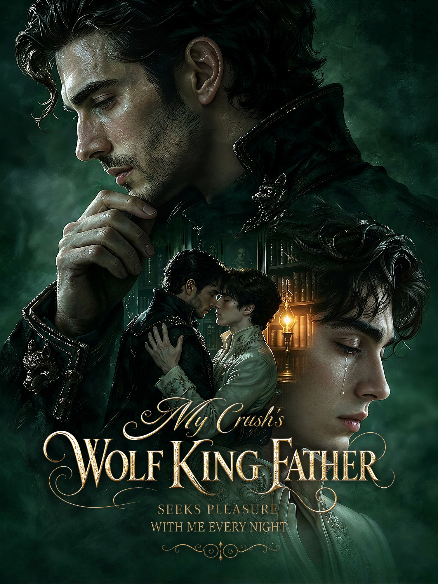 My Crush's Wolf King Father Seeks Pleasure with Me Every Night Short Drama Cover