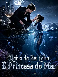 Capa e Pôster da Mini Novela Noiva do Rei Lobo é Princesa do Mar