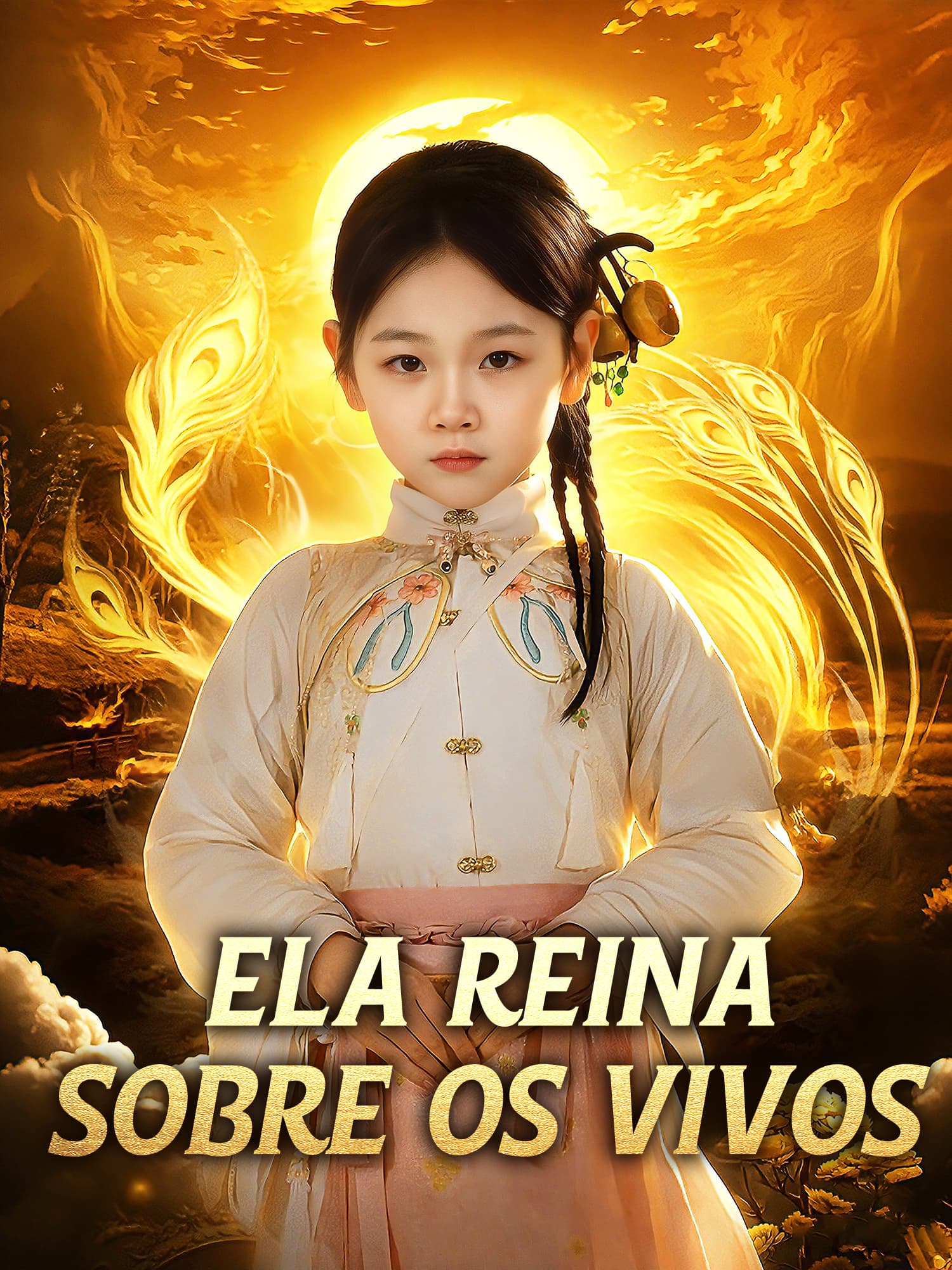 Capa e Pôster da Mini Novela Ela Reina sobre os Vivos