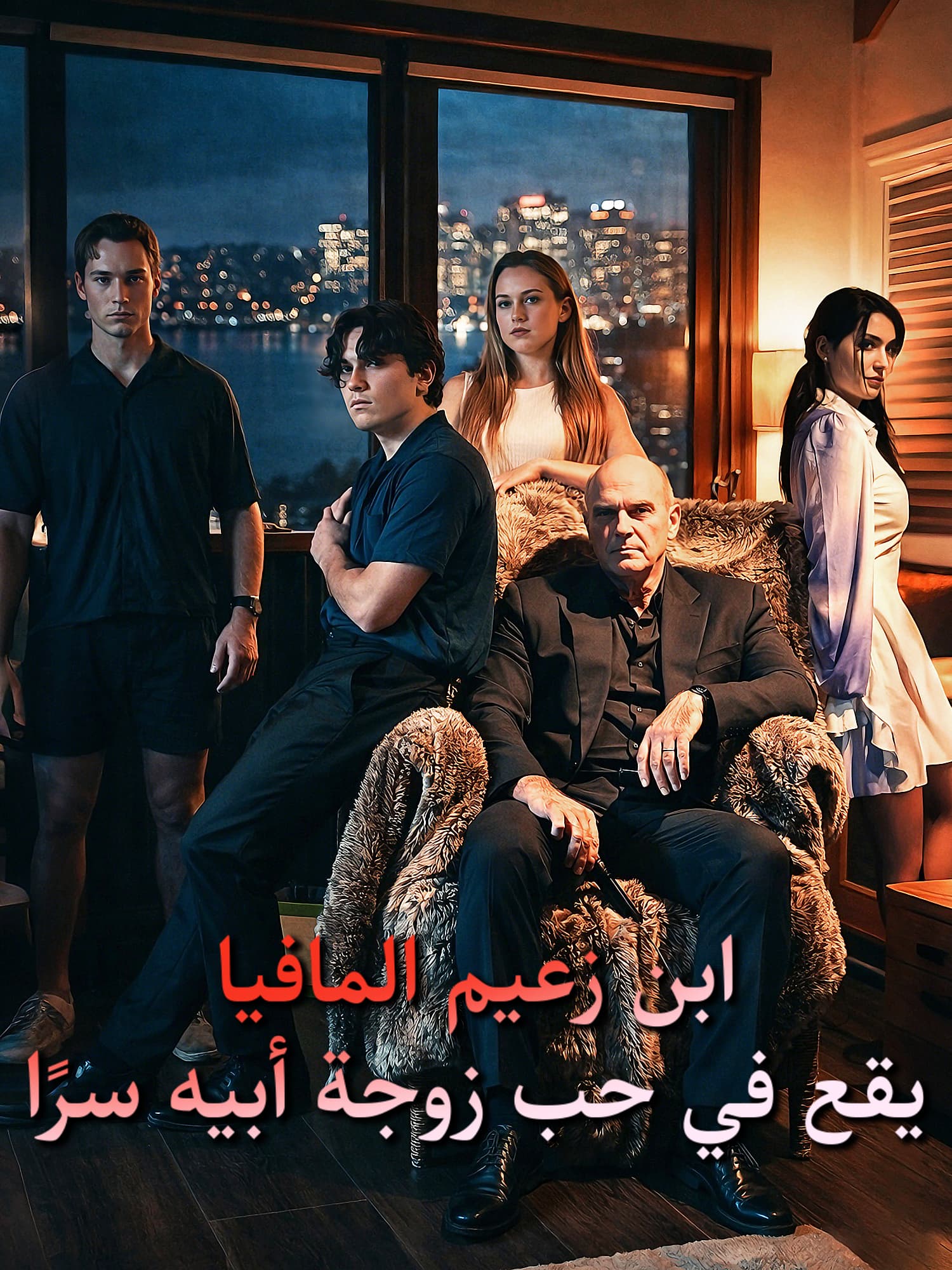 غلاف وملصق مسلسل ابن زعيم المافيا يقع في حب زوجة أبيه سرًا القصير