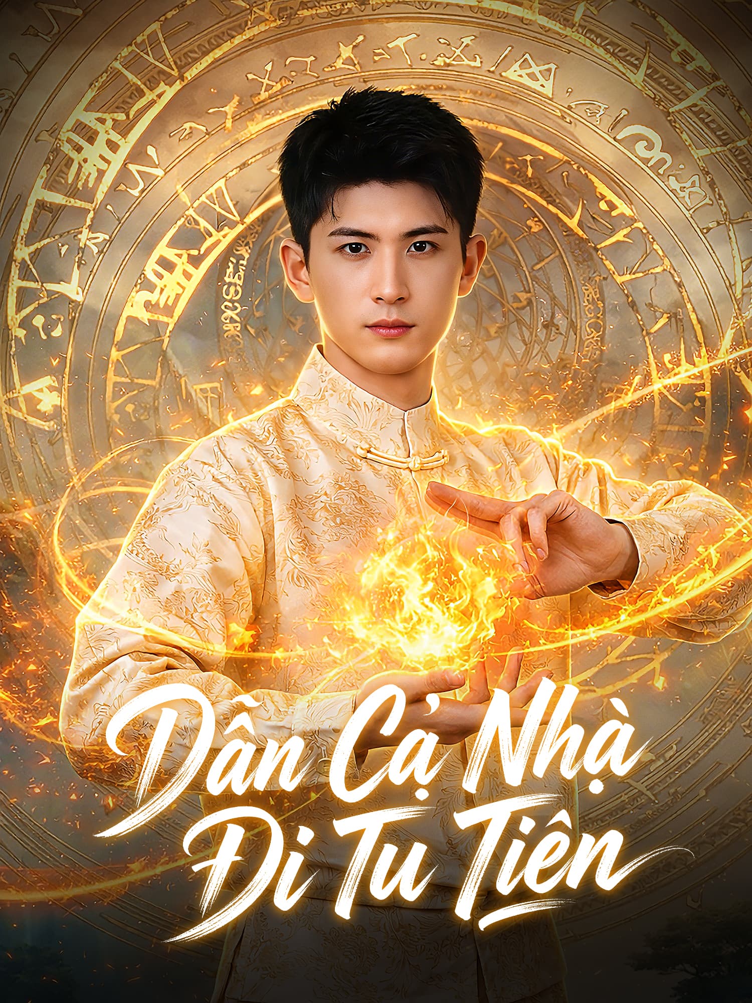 Ảnh bìa và Poster phim ngắn Dẫn Cả Nhà Đi Tu Tiên