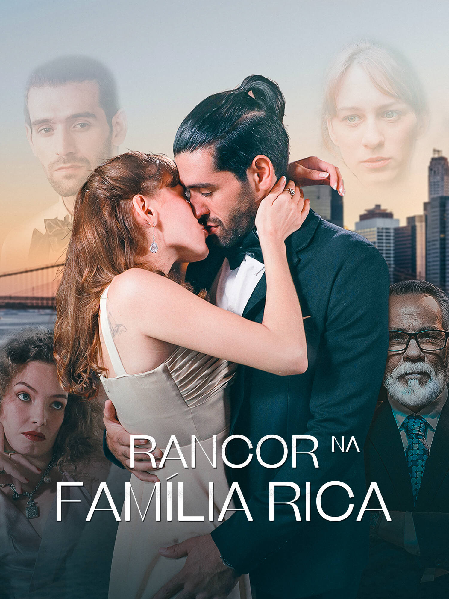 Capa e Pôster da Mini Novela Rancor na Família Rica