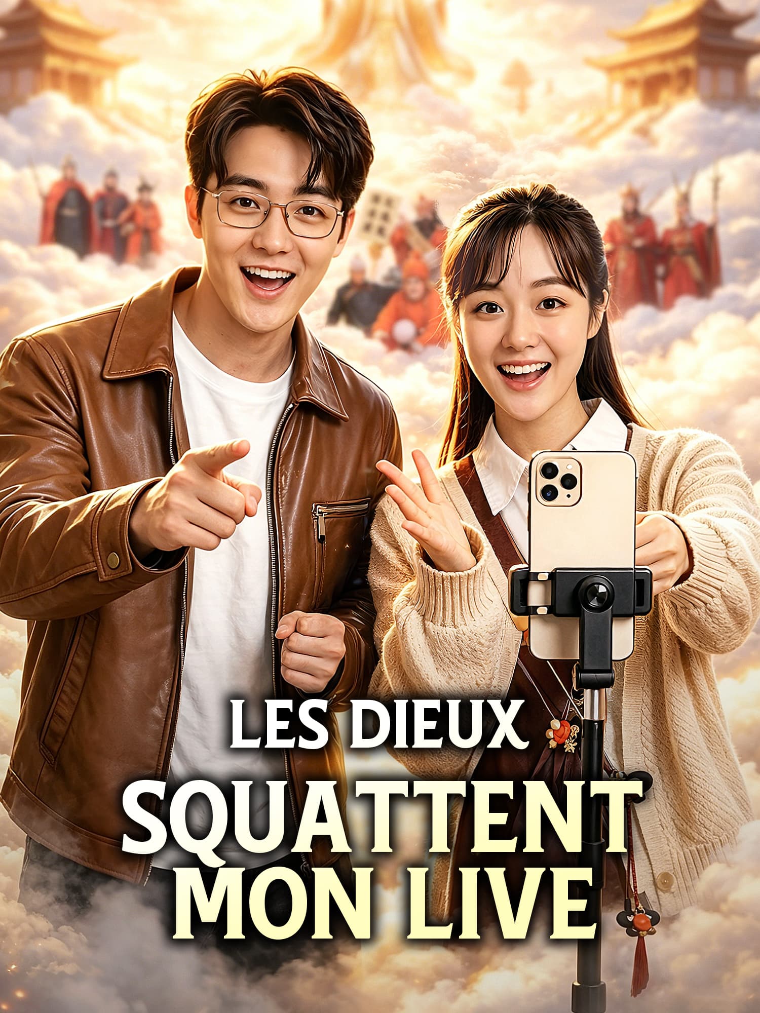Affiche et Couverture de la Mini-série Les dieux squattent mon live