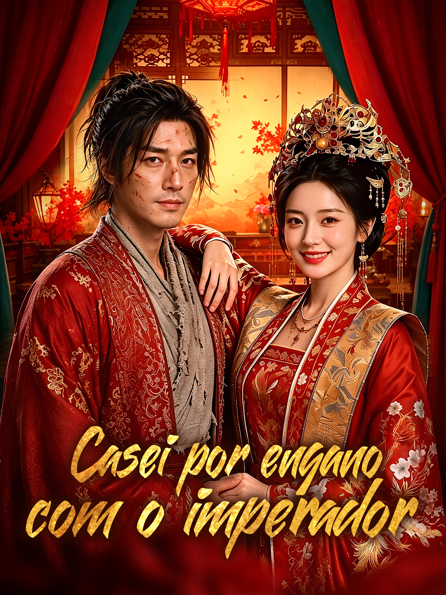 Capa e Pôster da Mini Novela Casei por engano com o imperador