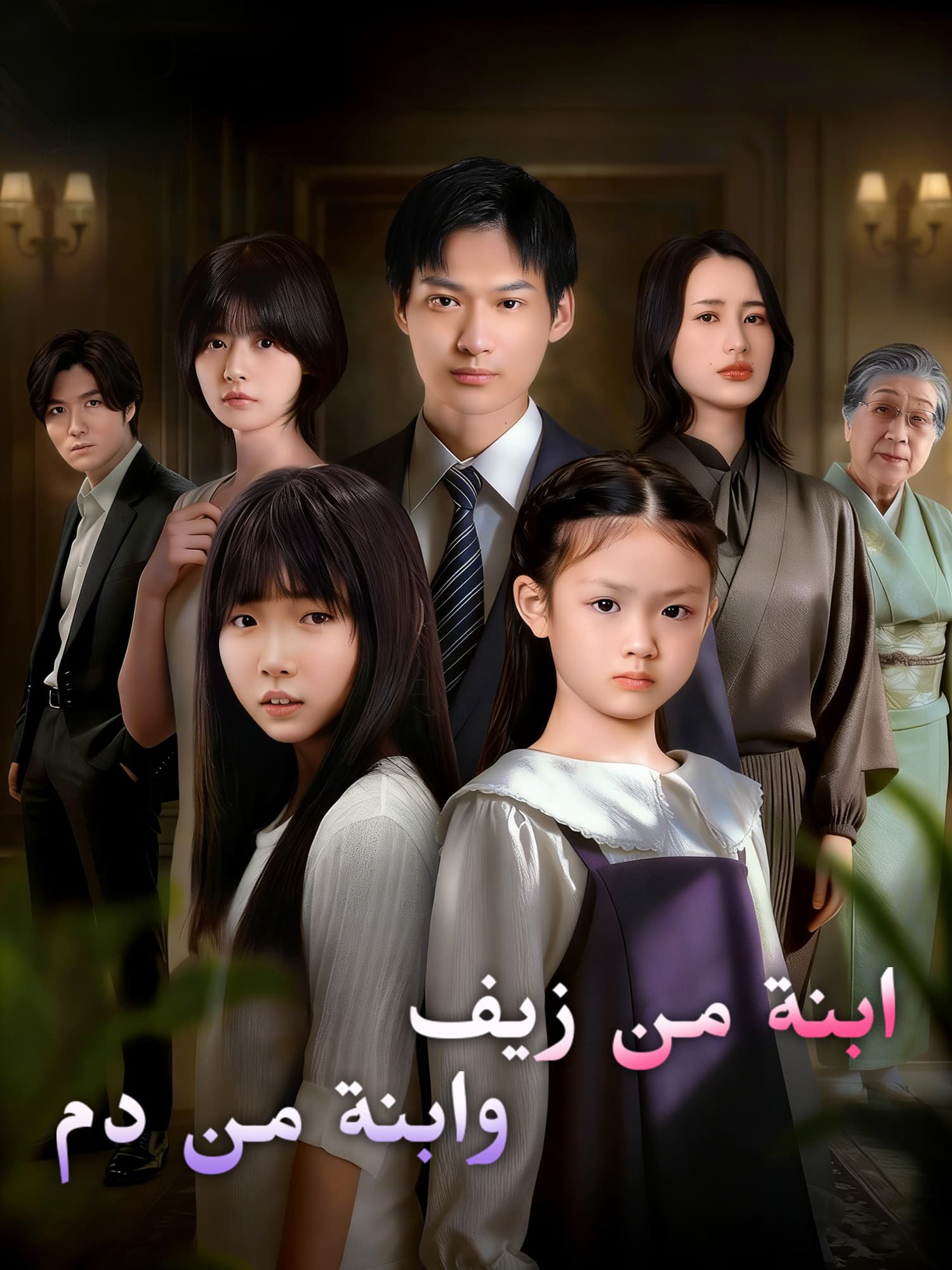 غلاف وملصق مسلسل ابنة من زيف وابنة من دم القصير