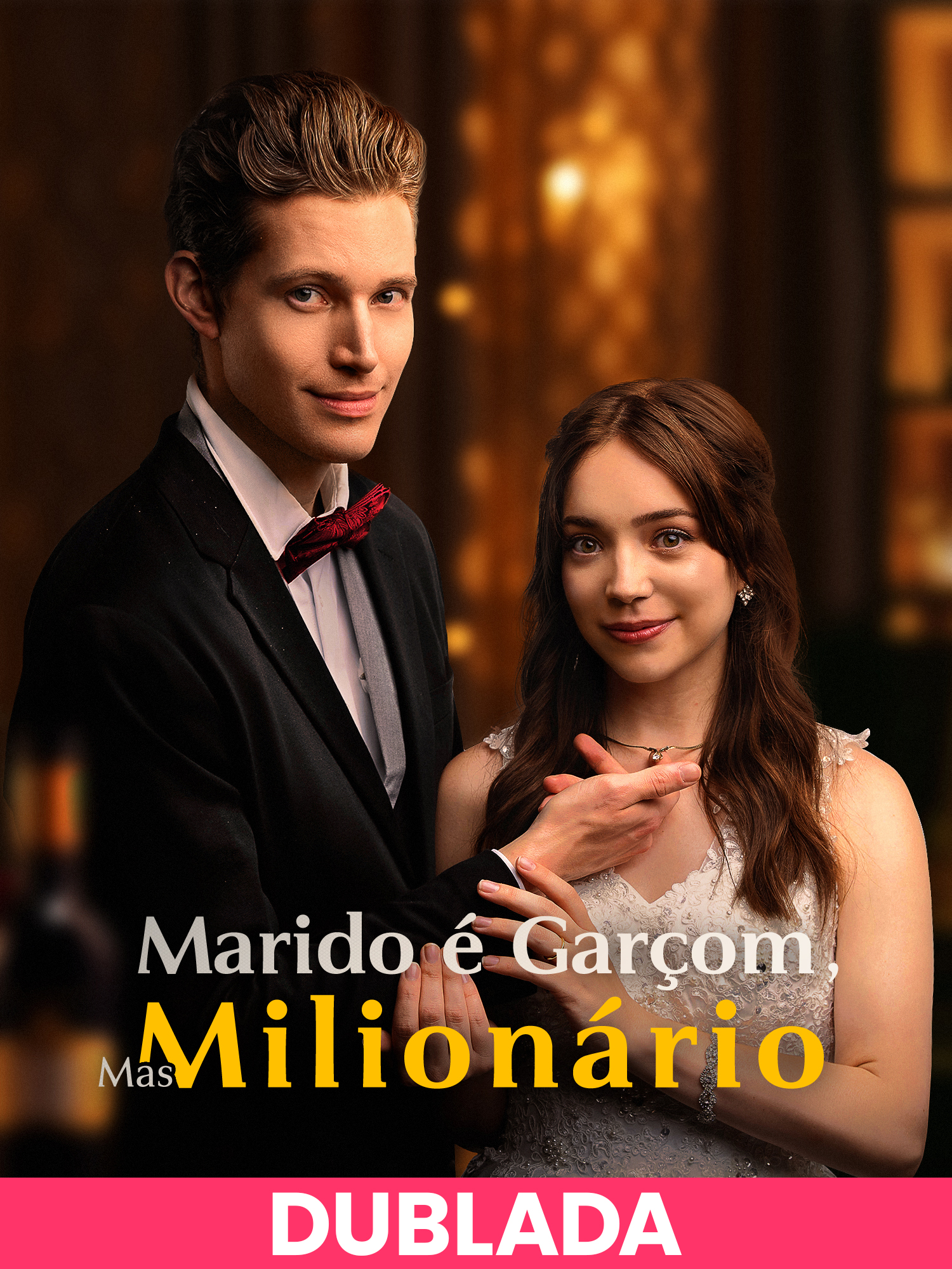 Capa e Pôster da Mini Novela (DUBLADA)Marido é Garçom, Mas Milionário