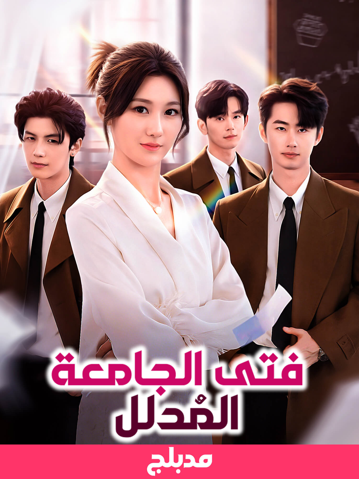 غلاف وملصق مسلسل (مدبلج)فتى الجامعة المُدلل القصير