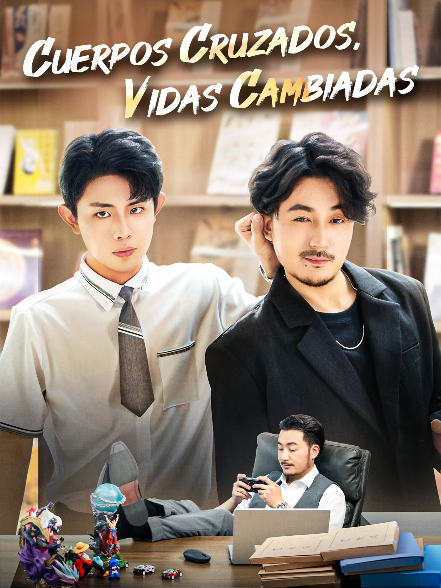 Portada y Póster de la Mini Serie Cuerpos Cruzados, Vidas Cambiadas