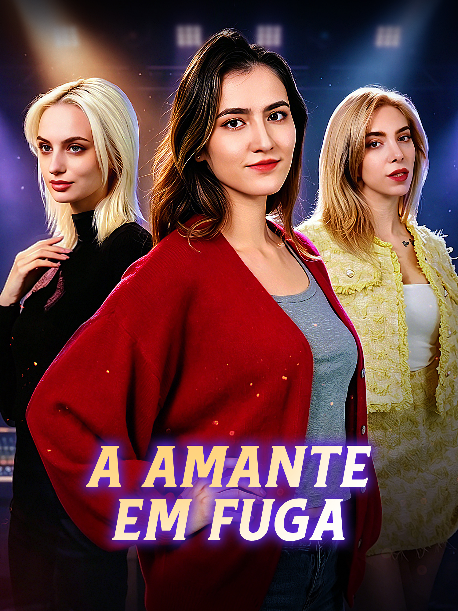 Capa e Pôster da Mini Novela A Amante em Fuga