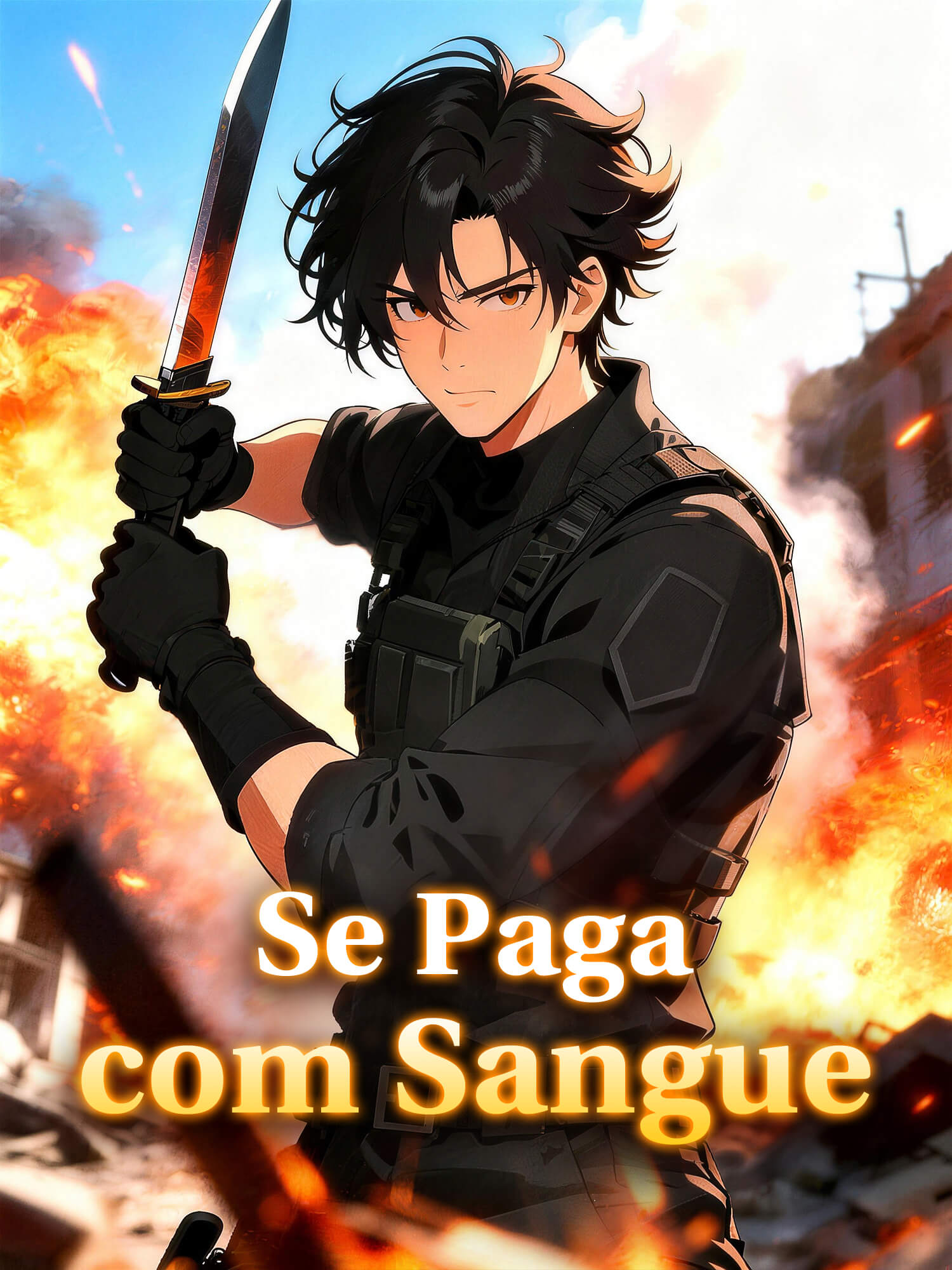 Capa e Pôster da Mini Novela Se Paga com Sangue