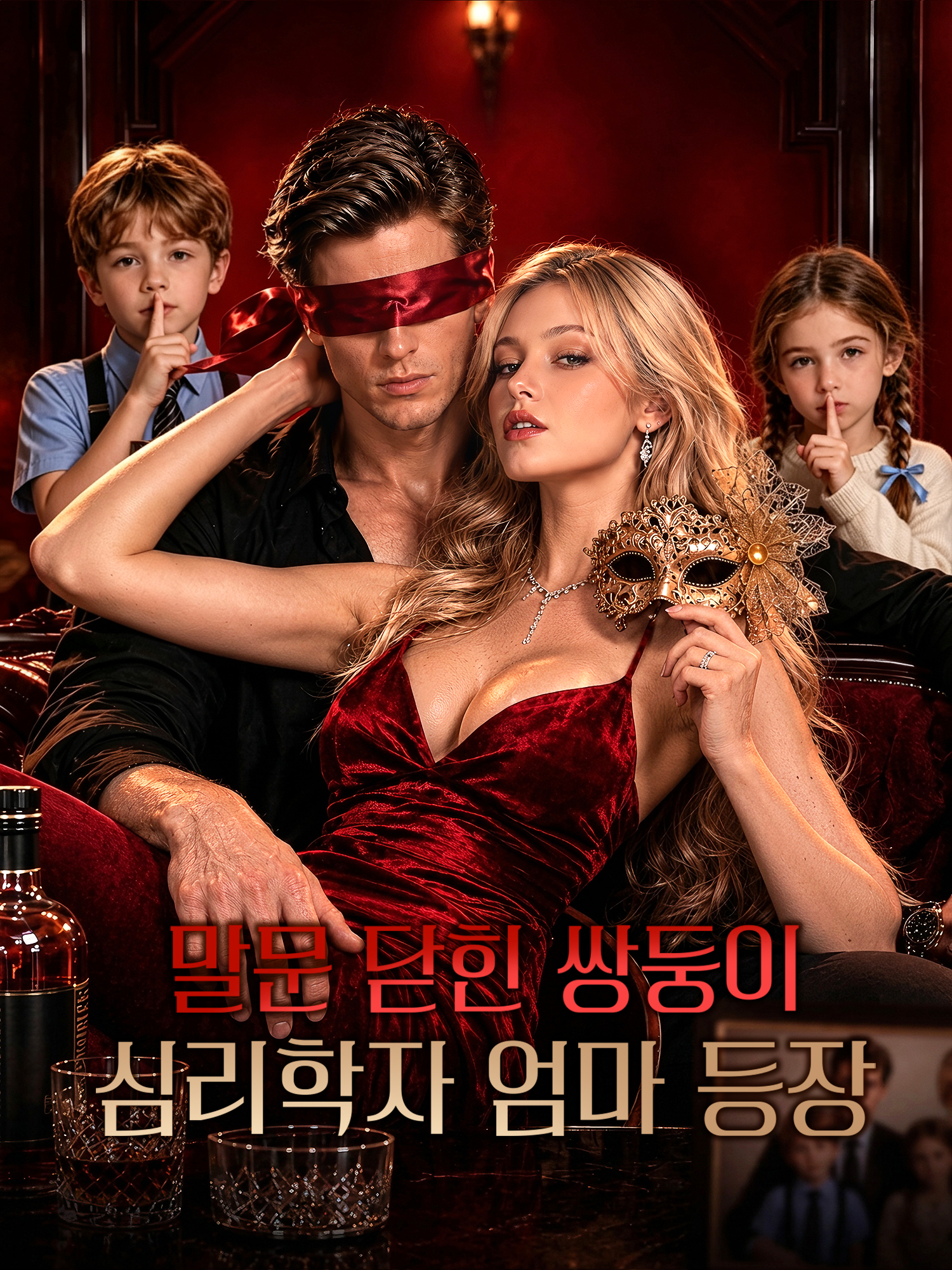 말문 닫힌 쌍둥이 심리학자 엄마 등장 숏드라마 포스터 (모바일 시리즈)