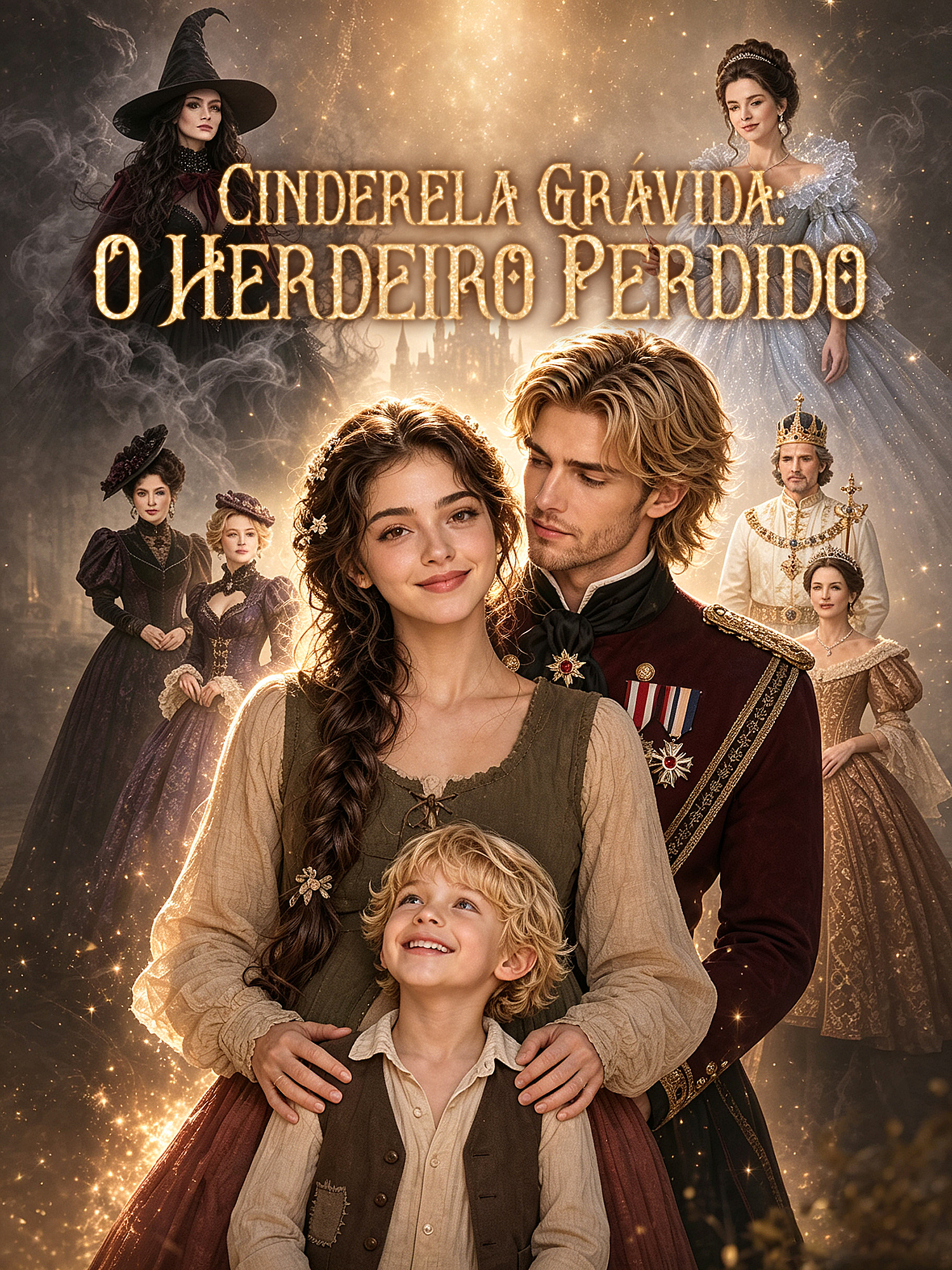Capa e Pôster da Mini Novela Cinderela Grávida: O Herdeiro Perdido