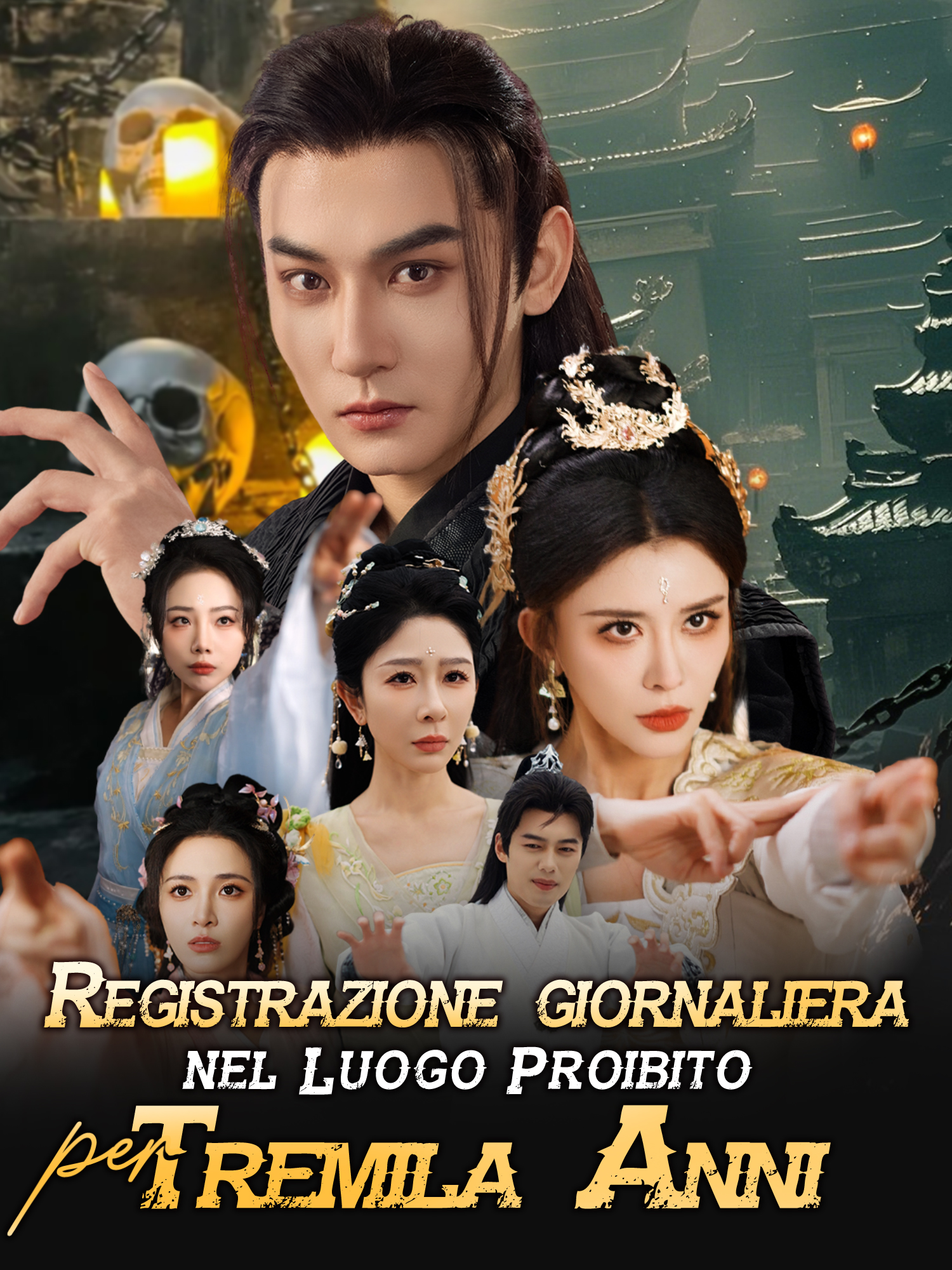 Copertina e Poster della Mini Serie Registrazione giornaliera nel Luogo Proibit per Tremila Anni