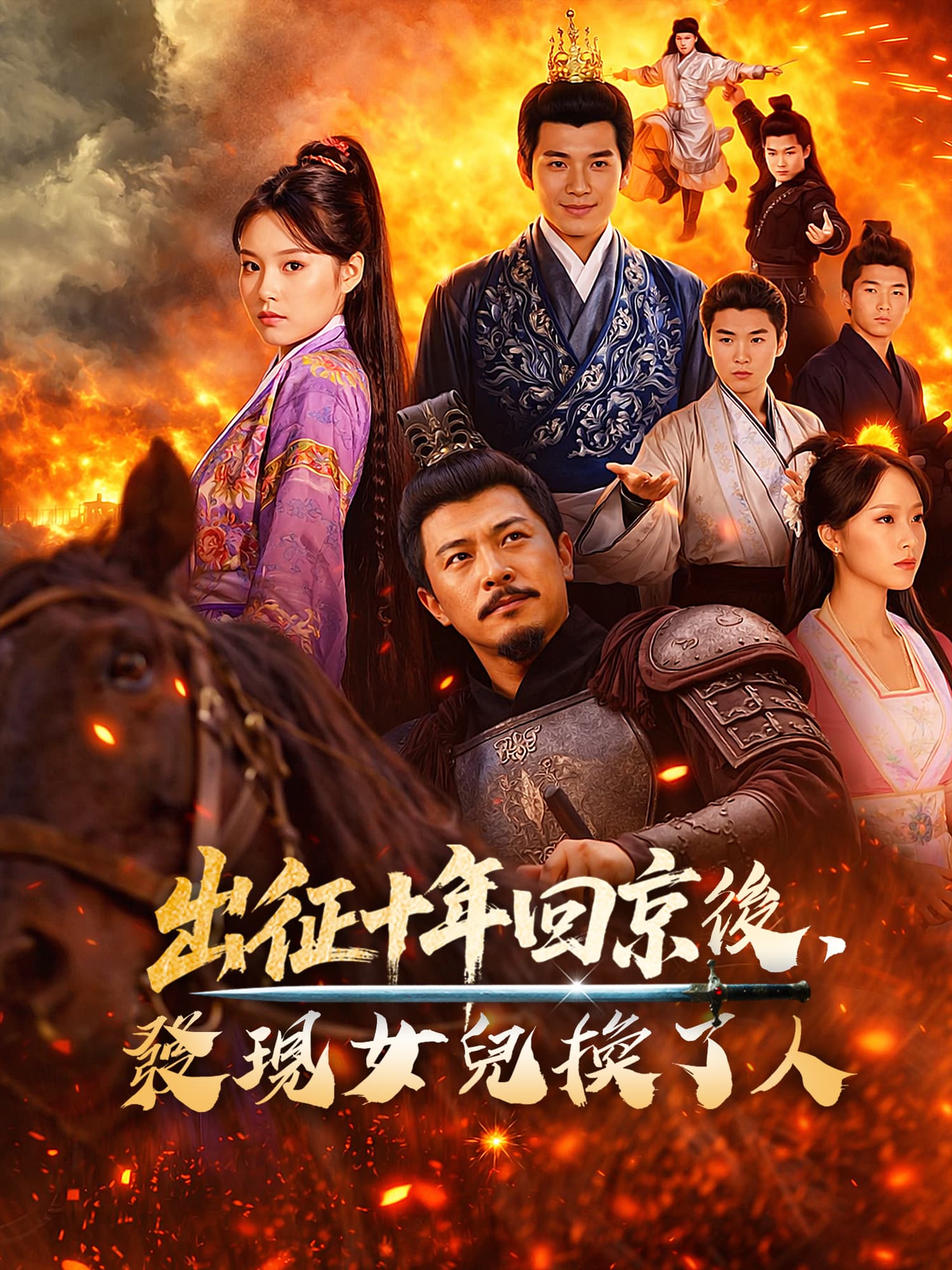 出征十年回京後，發現女兒換了人