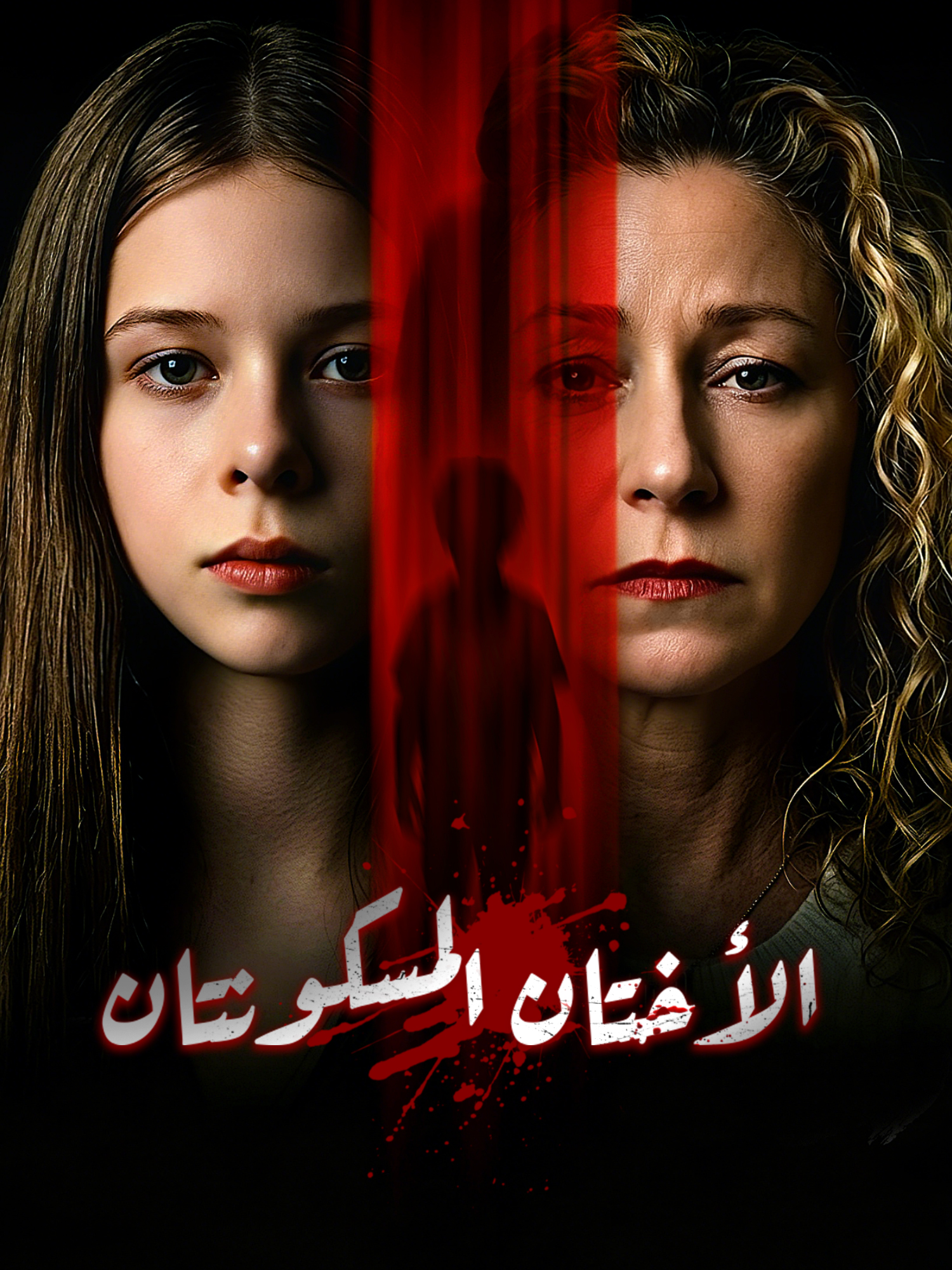 غلاف وملصق مسلسل الأختان المسكونتان القصير