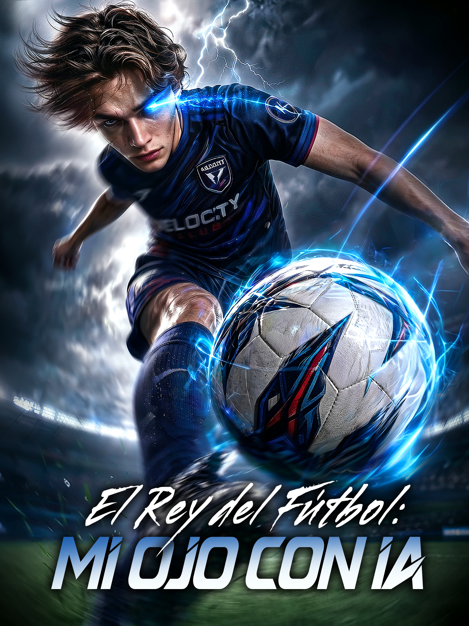 Portada y Póster de la Mini Serie El Rey del Fútbol: Mi Ojo con IA