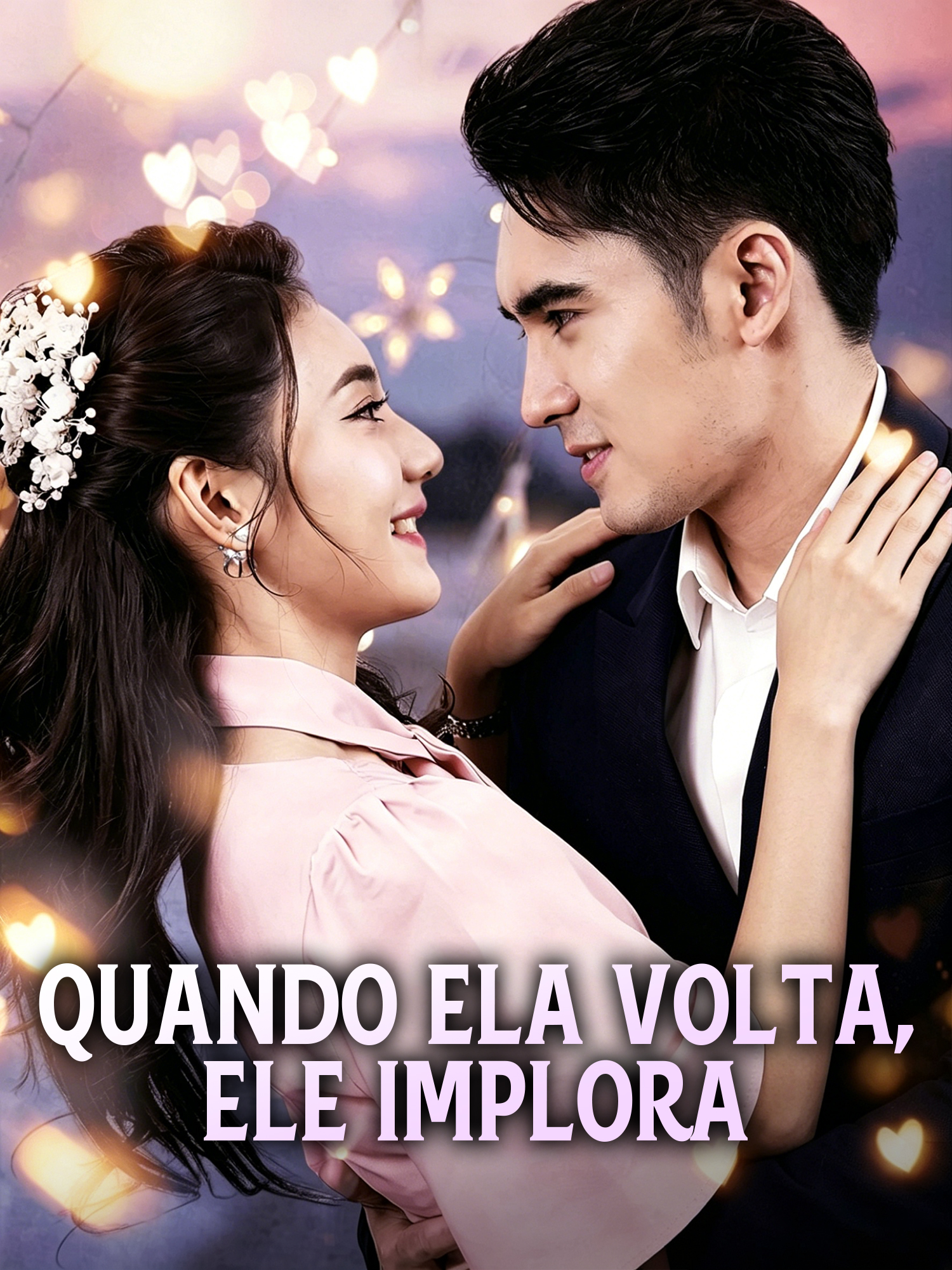 Capa e Pôster da Mini Novela Quando Ela Volta, Ele Implora