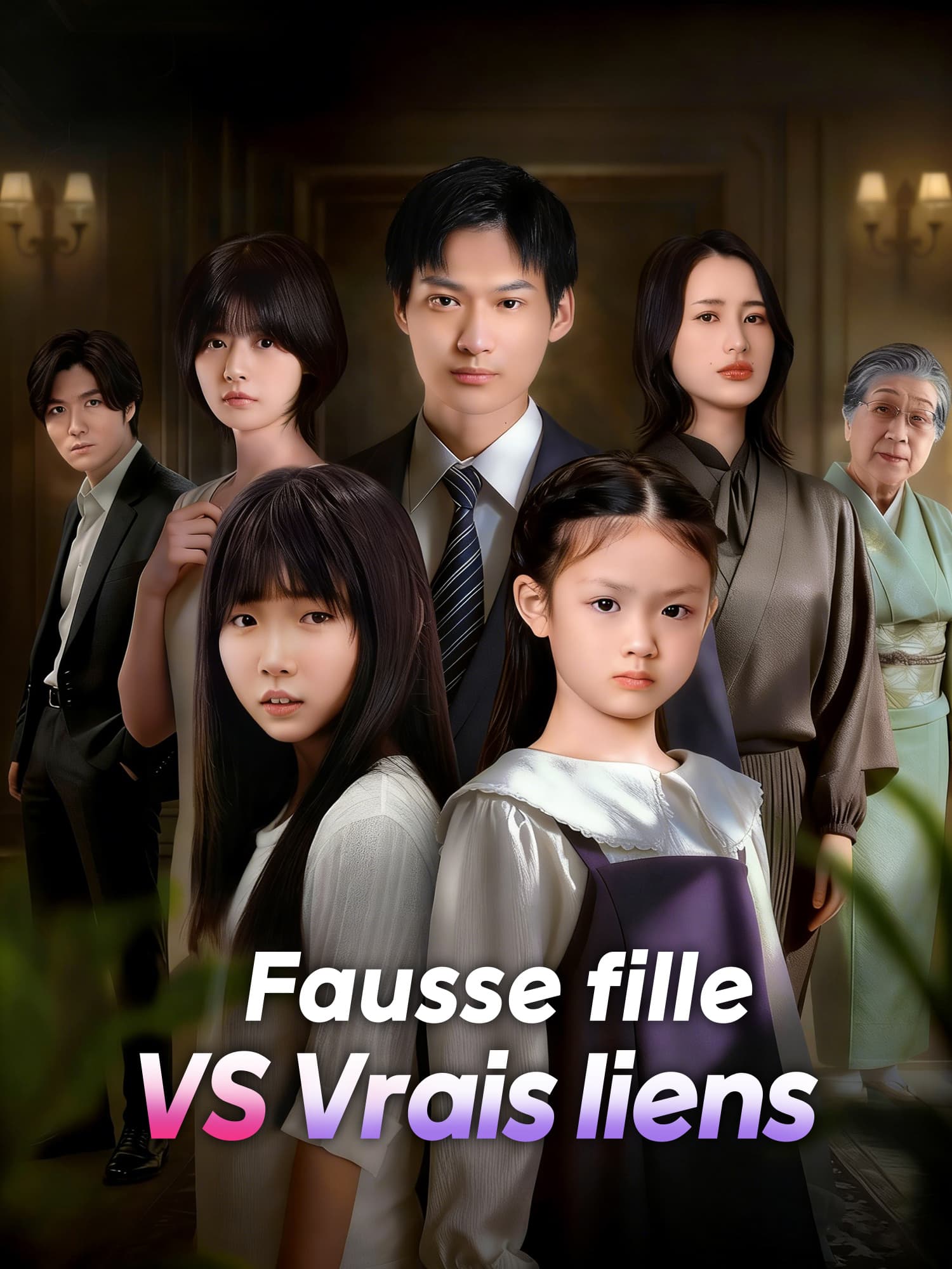 Affiche et Couverture de la Mini-série Fausse fille VS Vrais liens