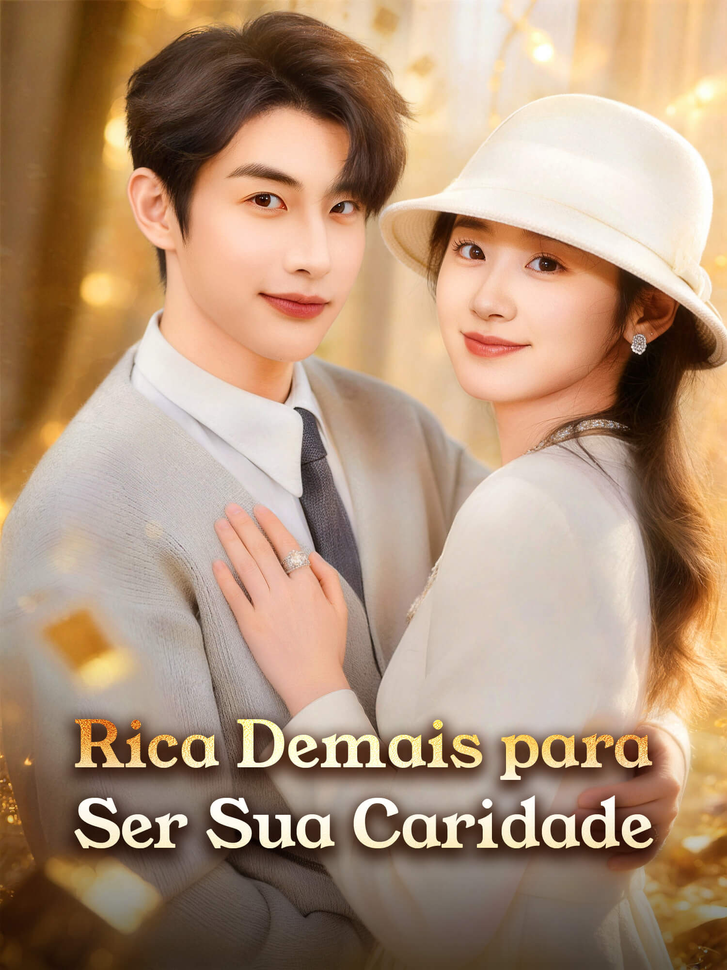 Capa e Pôster da Mini Novela Rica Demais para Ser Sua Caridade