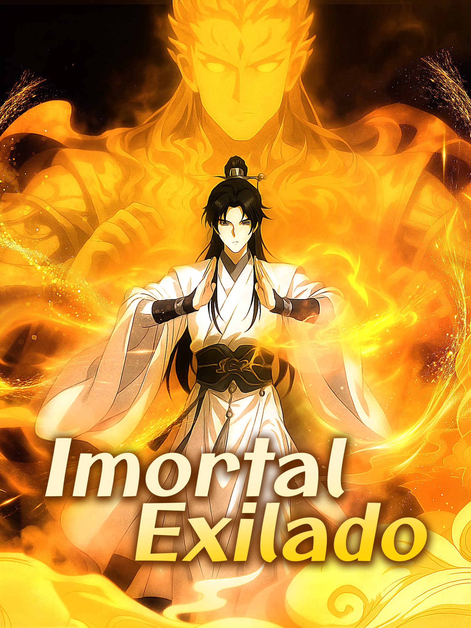 Capa e Pôster da Mini Novela Imortal Exilado