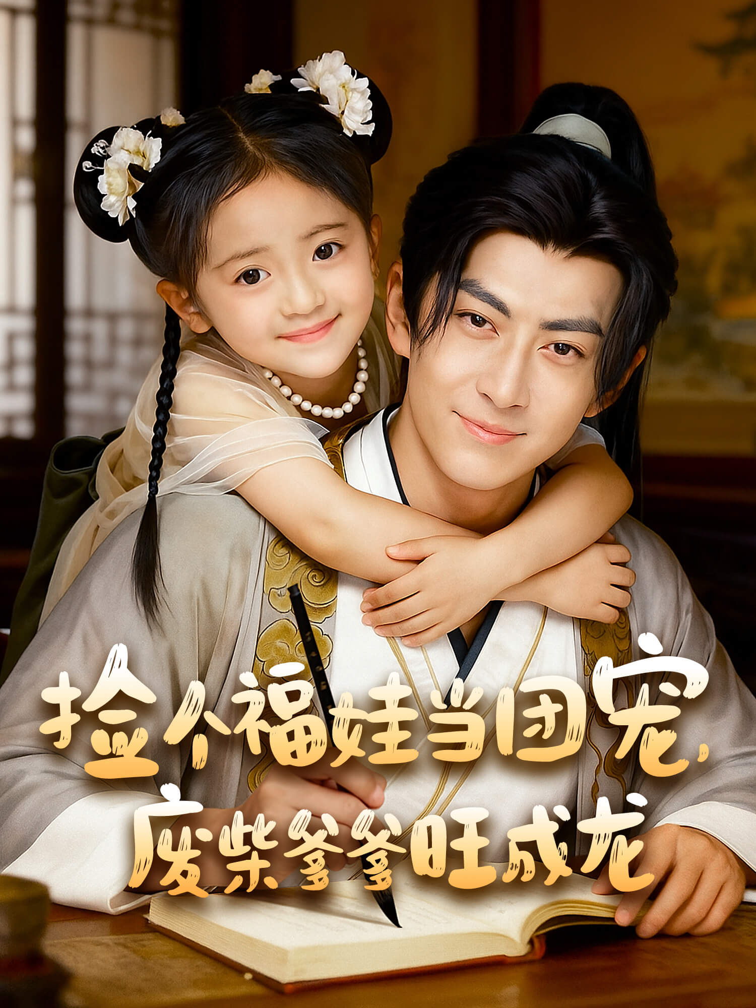 捡个福娃当团宠，废柴爹得旺成龙