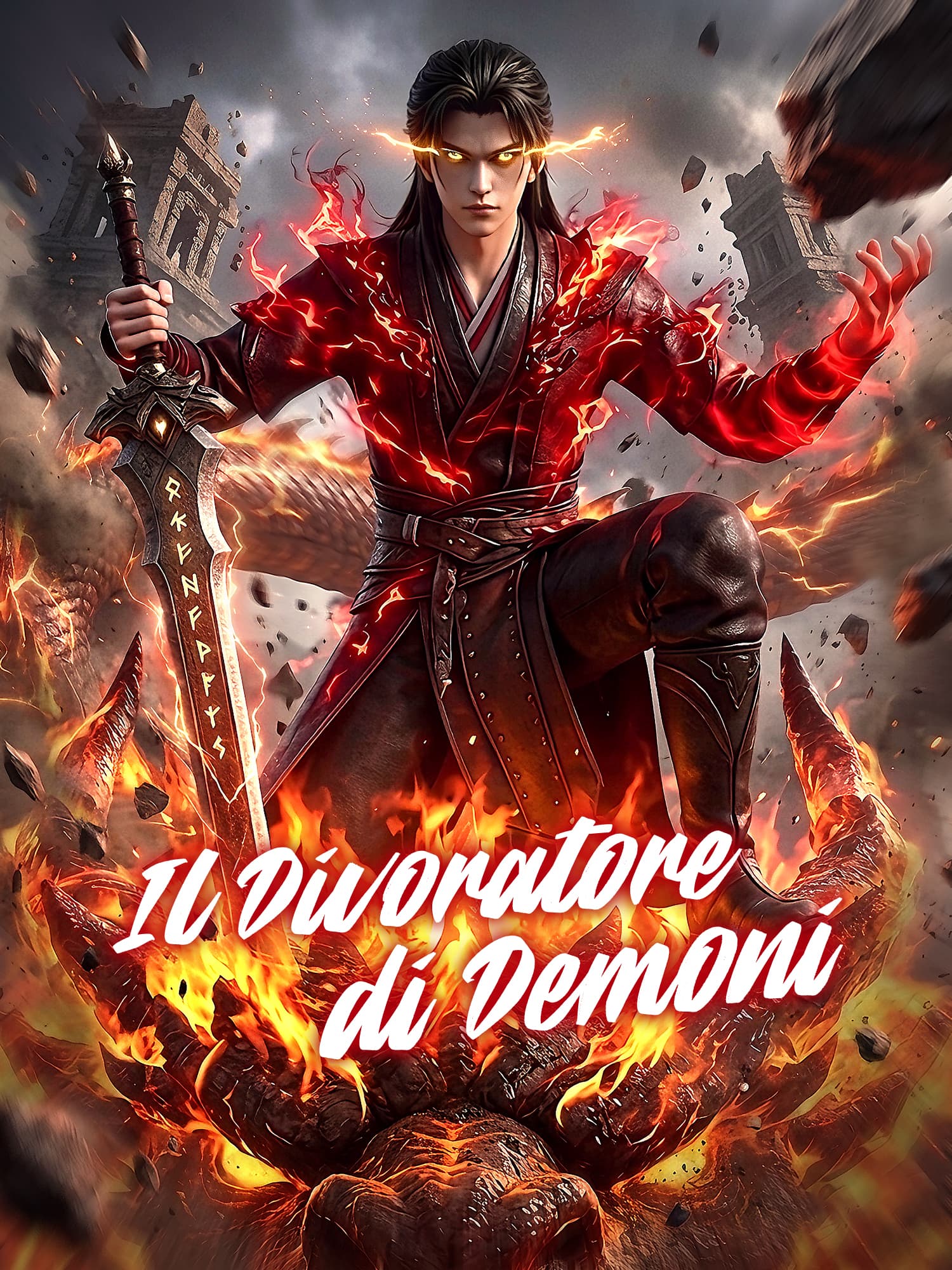 Copertina e Poster della Mini Serie Il Divoratore di Demoni