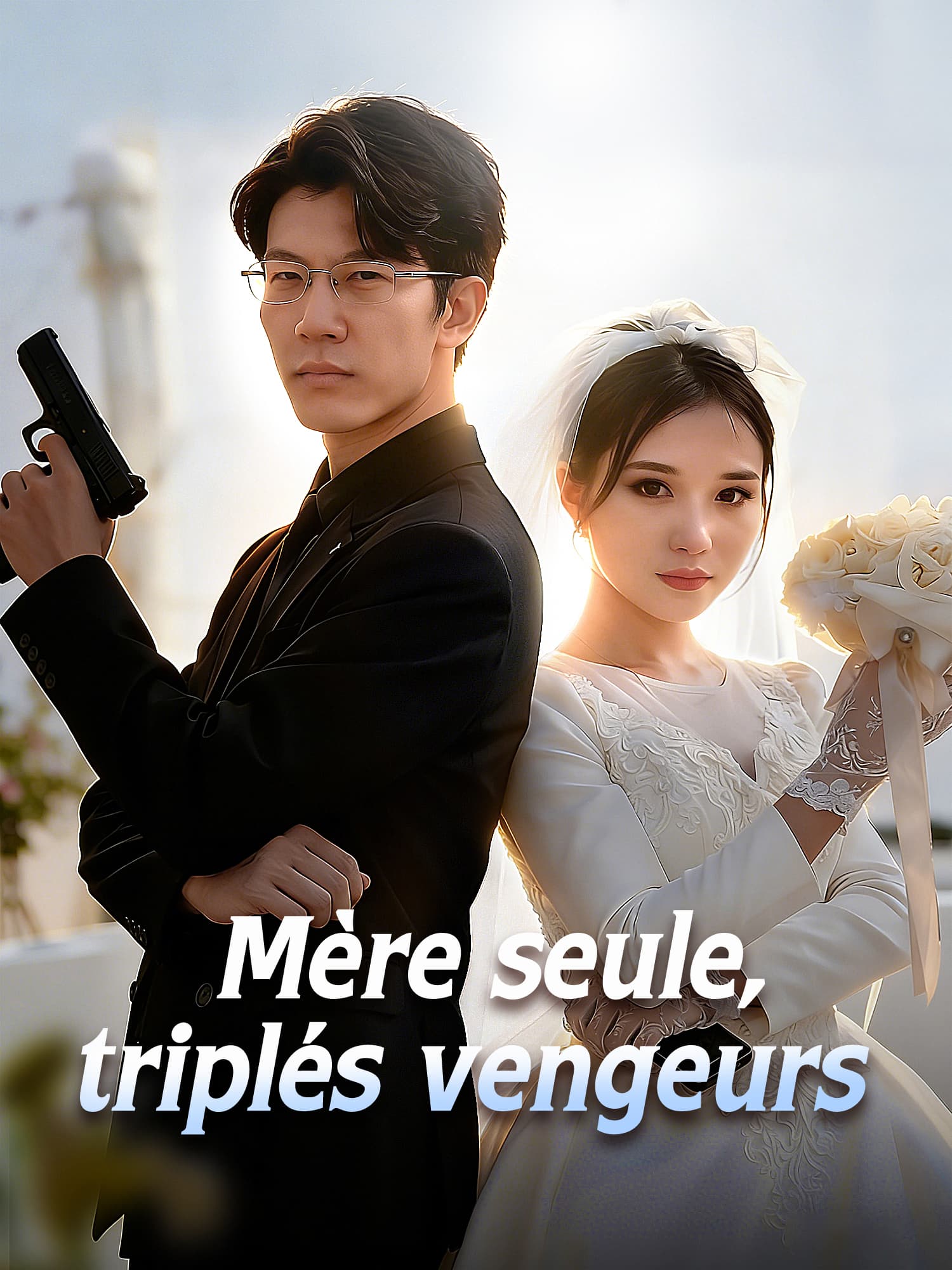 Affiche et Couverture de la Mini-série Mère seule, triplés vengeurs