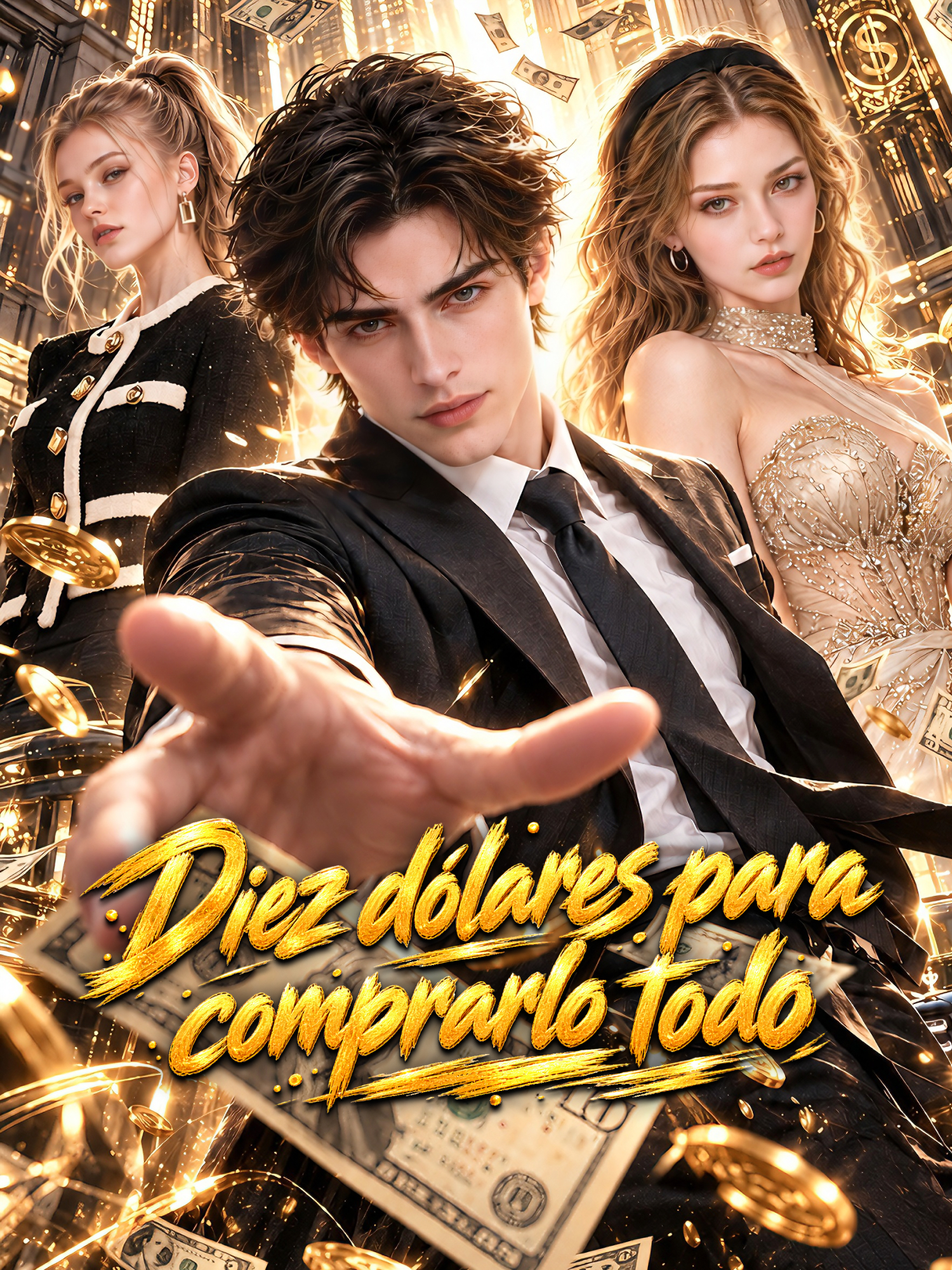 Portada y Póster de la Mini Serie Diez dólares para comprarlo todo