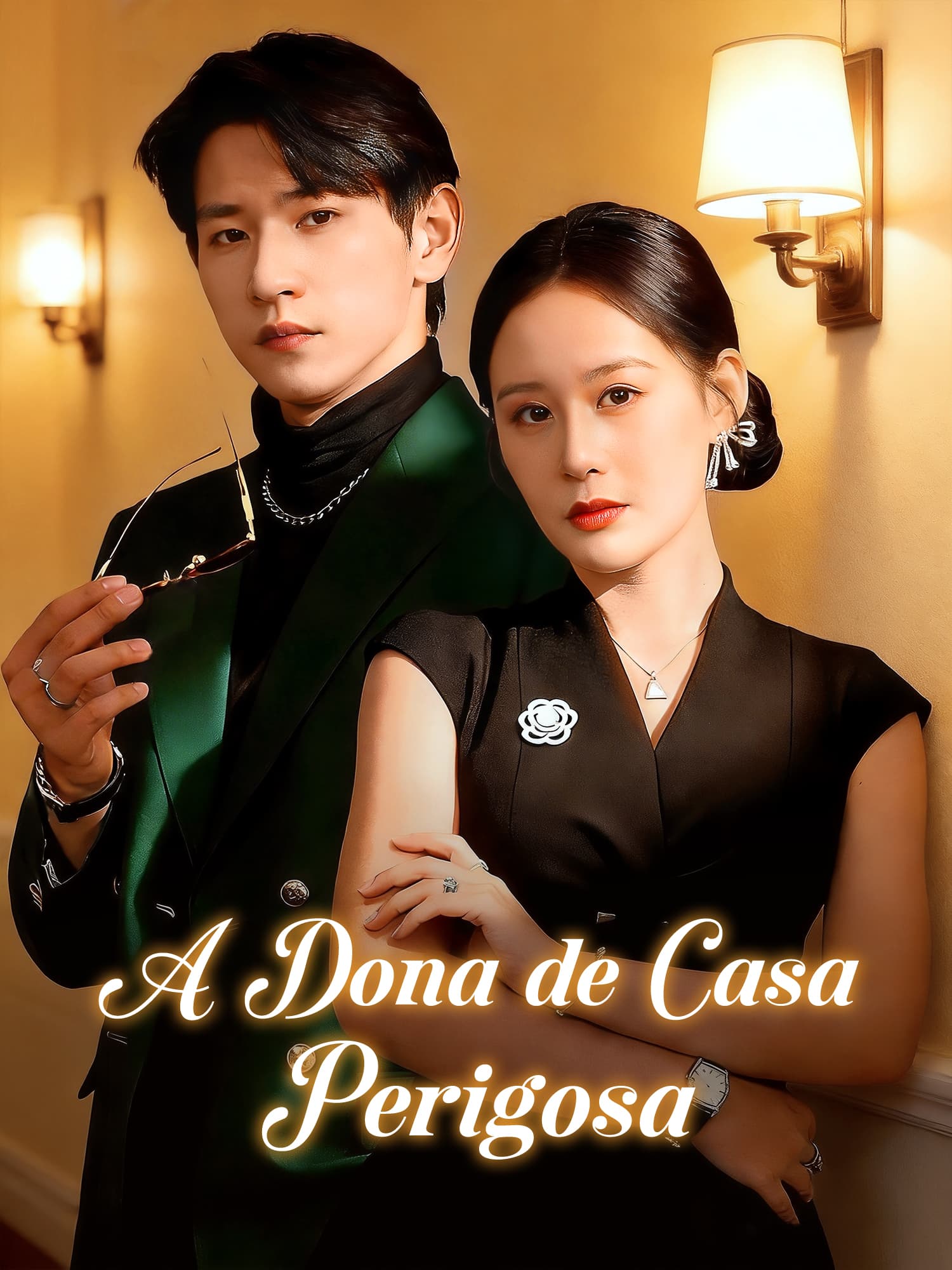 Capa e Pôster da Mini Novela A Dona de Casa Perigosa