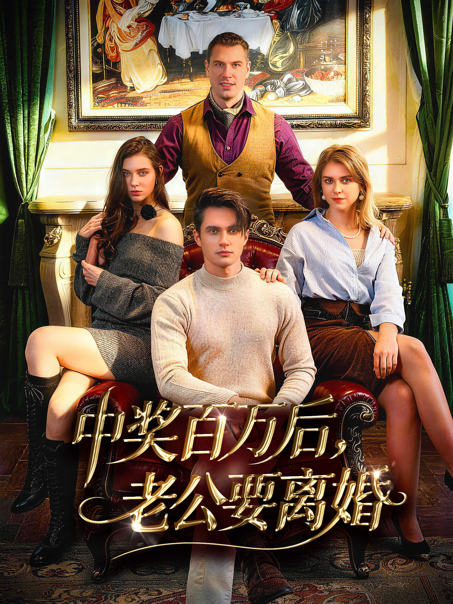 中奖百万后，老公要离婚 短剧封面与海报